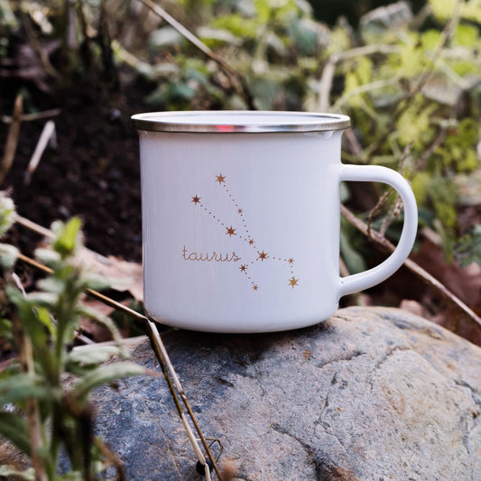 Taurus Constellation | Enamel mug-Enamel mug-Adnil Creations