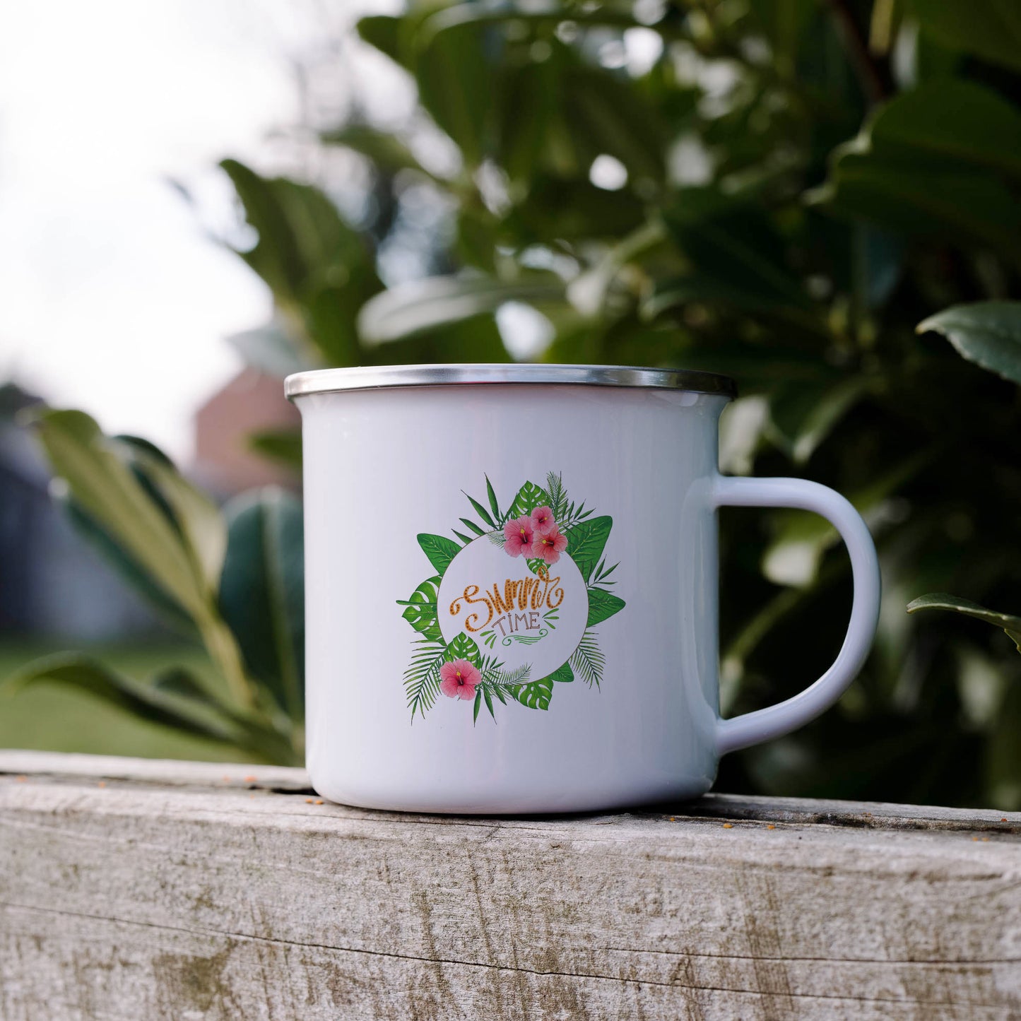 Summer time | Enamel mug-Enamel mug-Adnil Creations