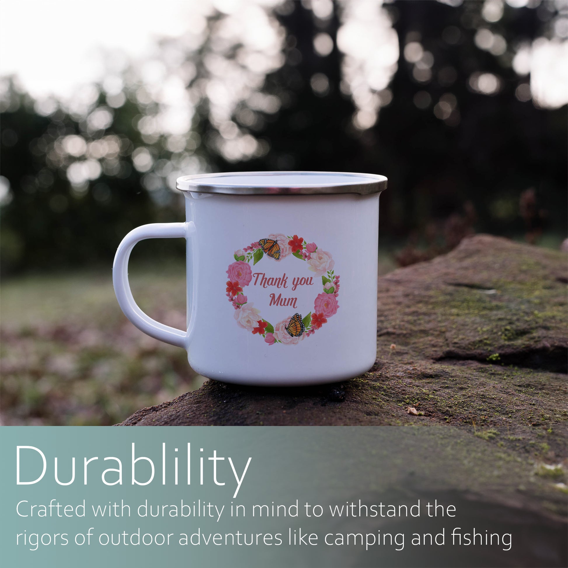 Thank you Mum | Enamel mug-Enamel mug-Adnil Creations