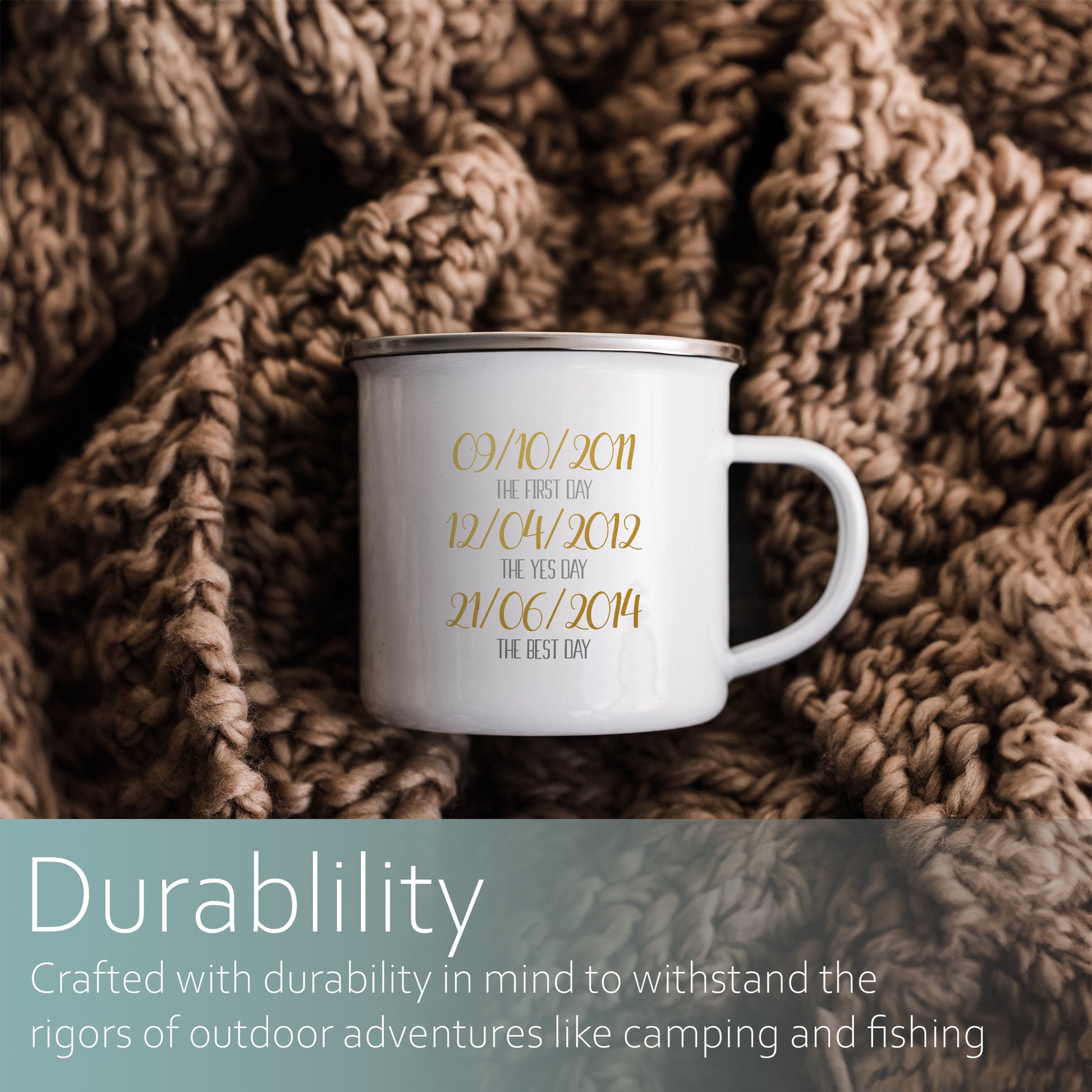 Important dates | Enamel mug-Enamel mug-Adnil Creations
