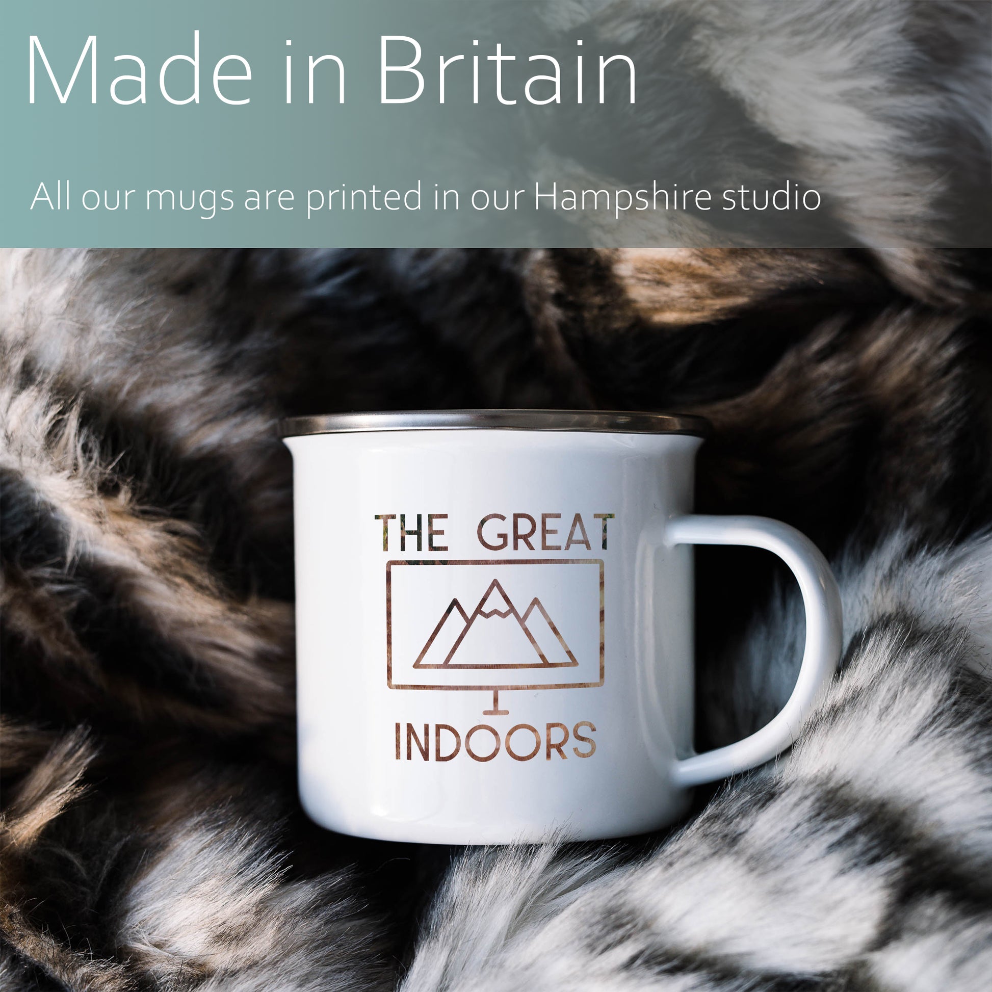 The great indoors | Enamel mug-Enamel mug-Adnil Creations