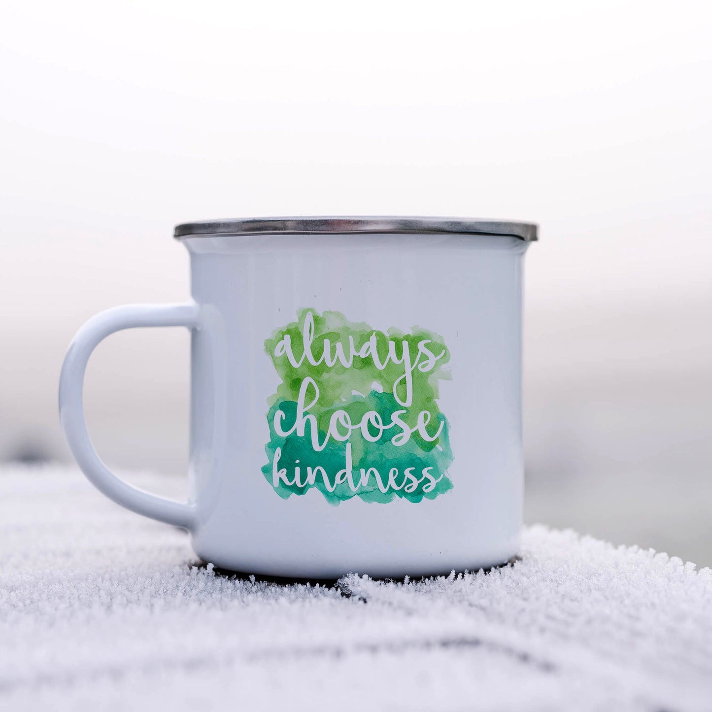 Always choose kindness | Enamel mug-Enamel mug-Adnil Creations