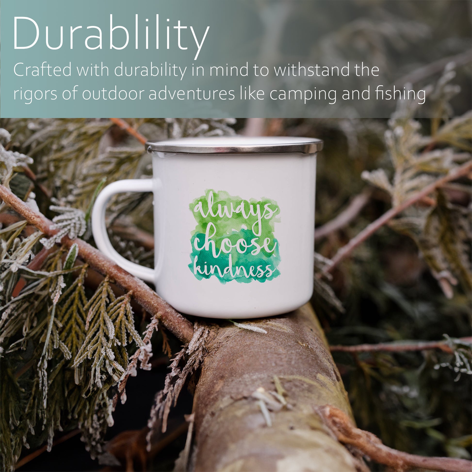 Always choose kindness | Enamel mug-Enamel mug-Adnil Creations