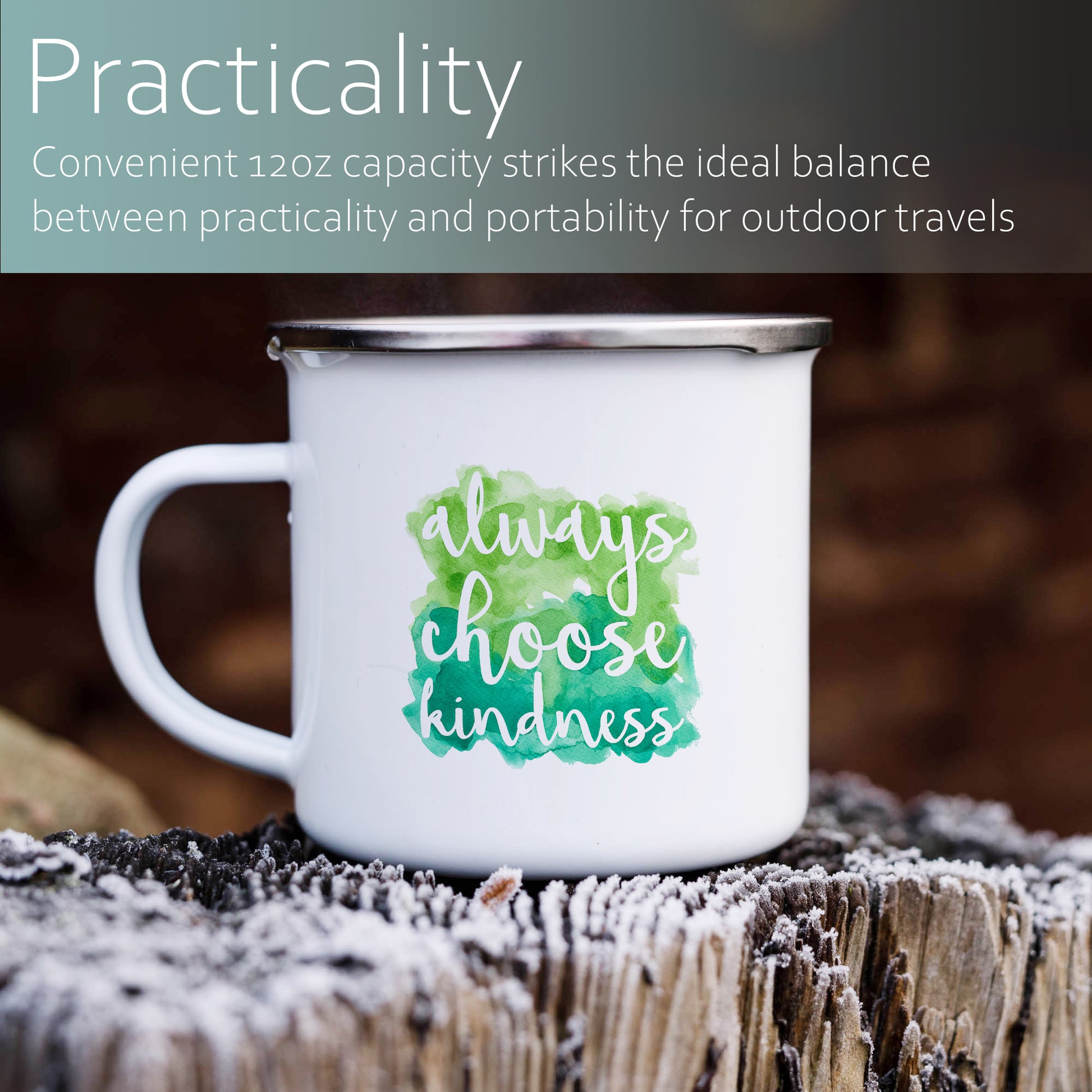 Always choose kindness | Enamel mug-Enamel mug-Adnil Creations