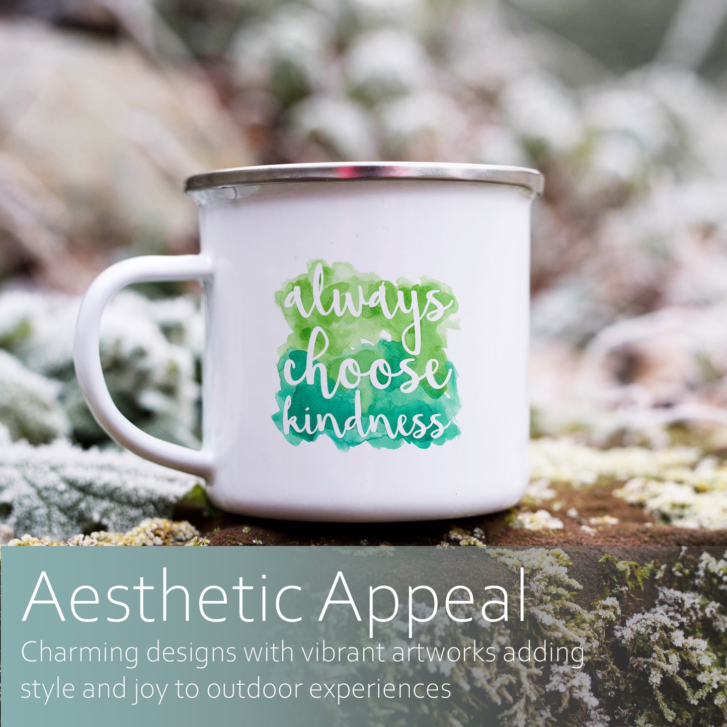Always choose kindness | Enamel mug-Enamel mug-Adnil Creations