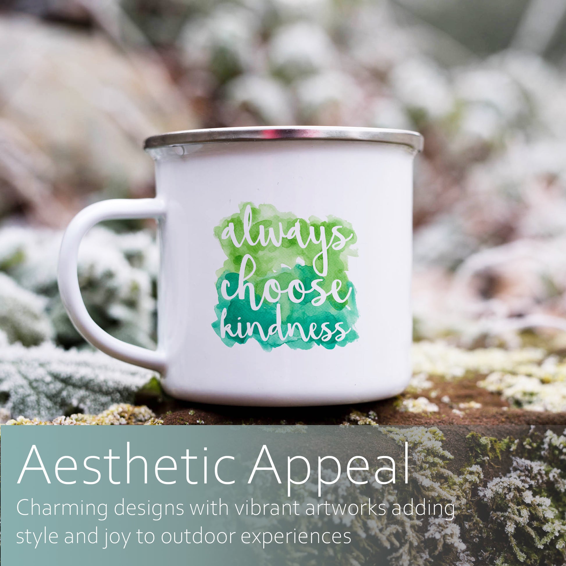 Always choose kindness | Enamel mug-Enamel mug-Adnil Creations