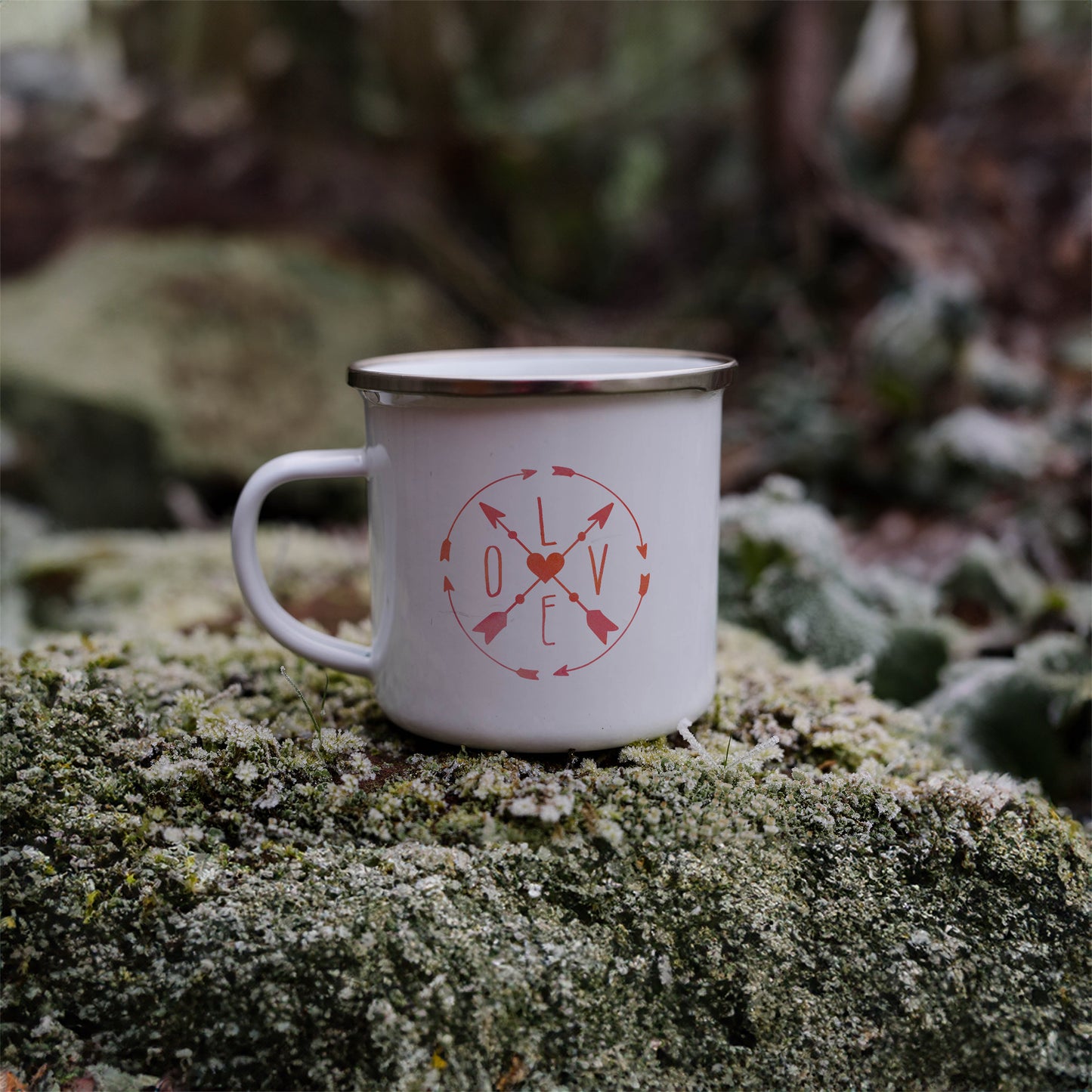 Love Compass | Enamel mug-Enamel mug-Adnil Creations