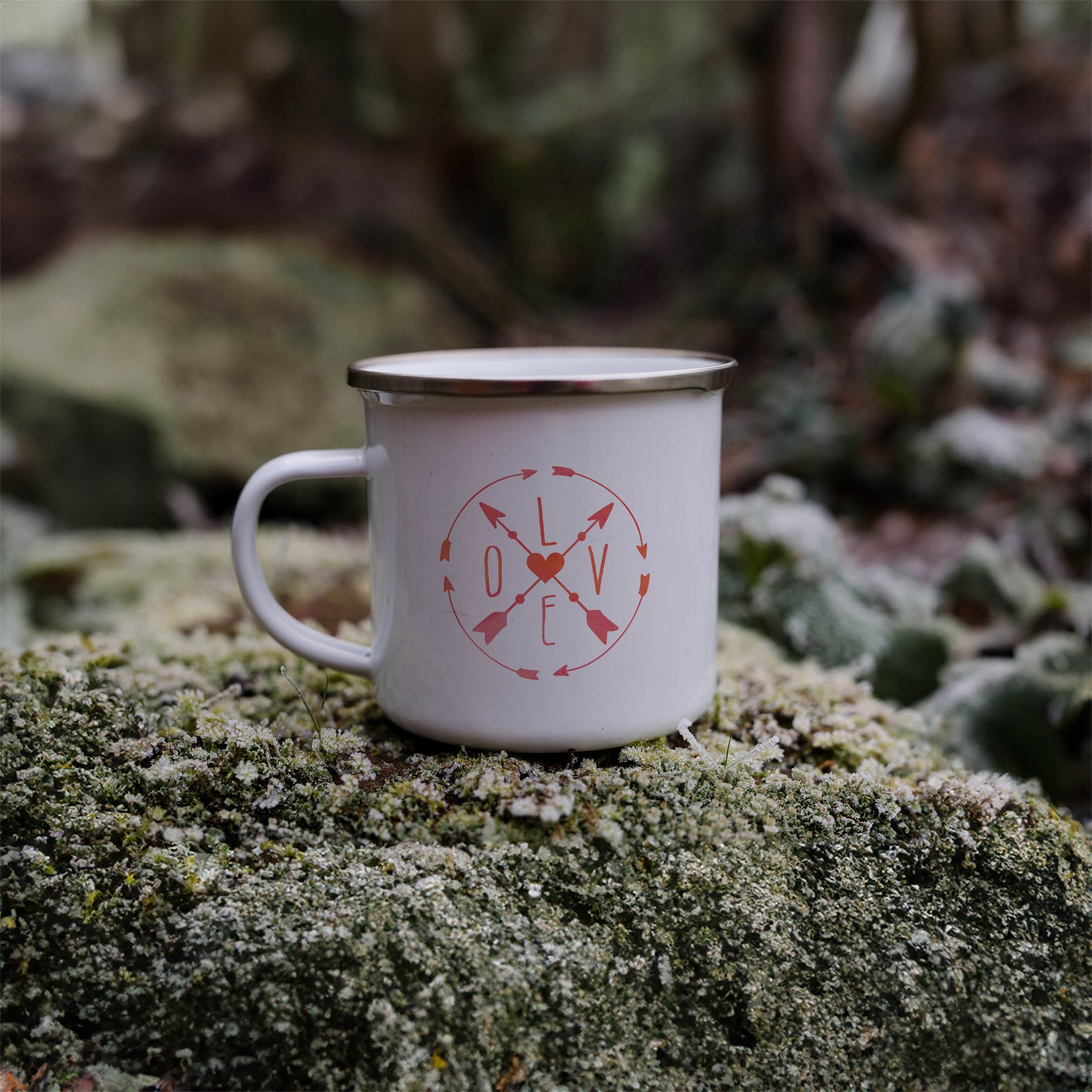 Love Compass | Enamel mug-Enamel mug-Adnil Creations
