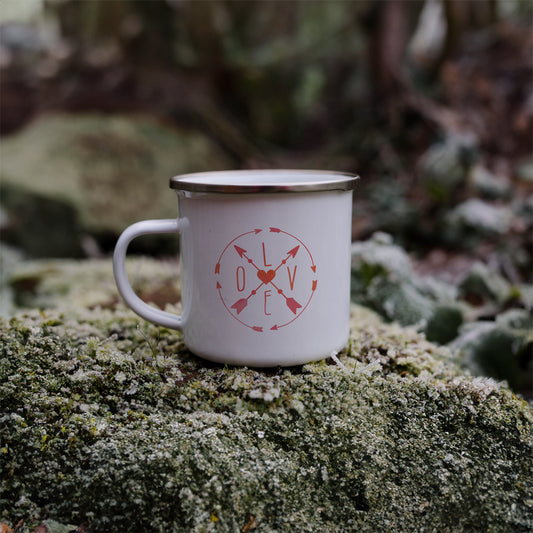 Love Compass | Enamel mug-Enamel mug-Adnil Creations