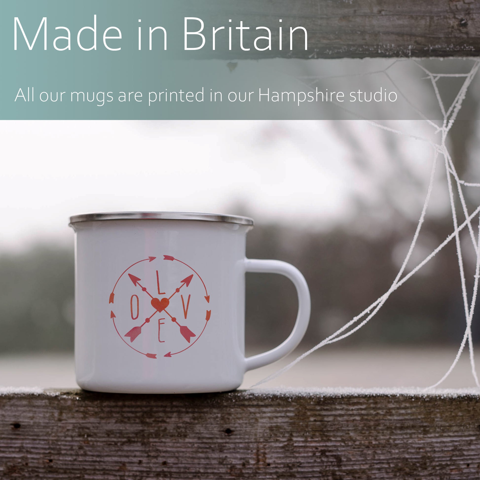 Love Compass | Enamel mug-Enamel mug-Adnil Creations