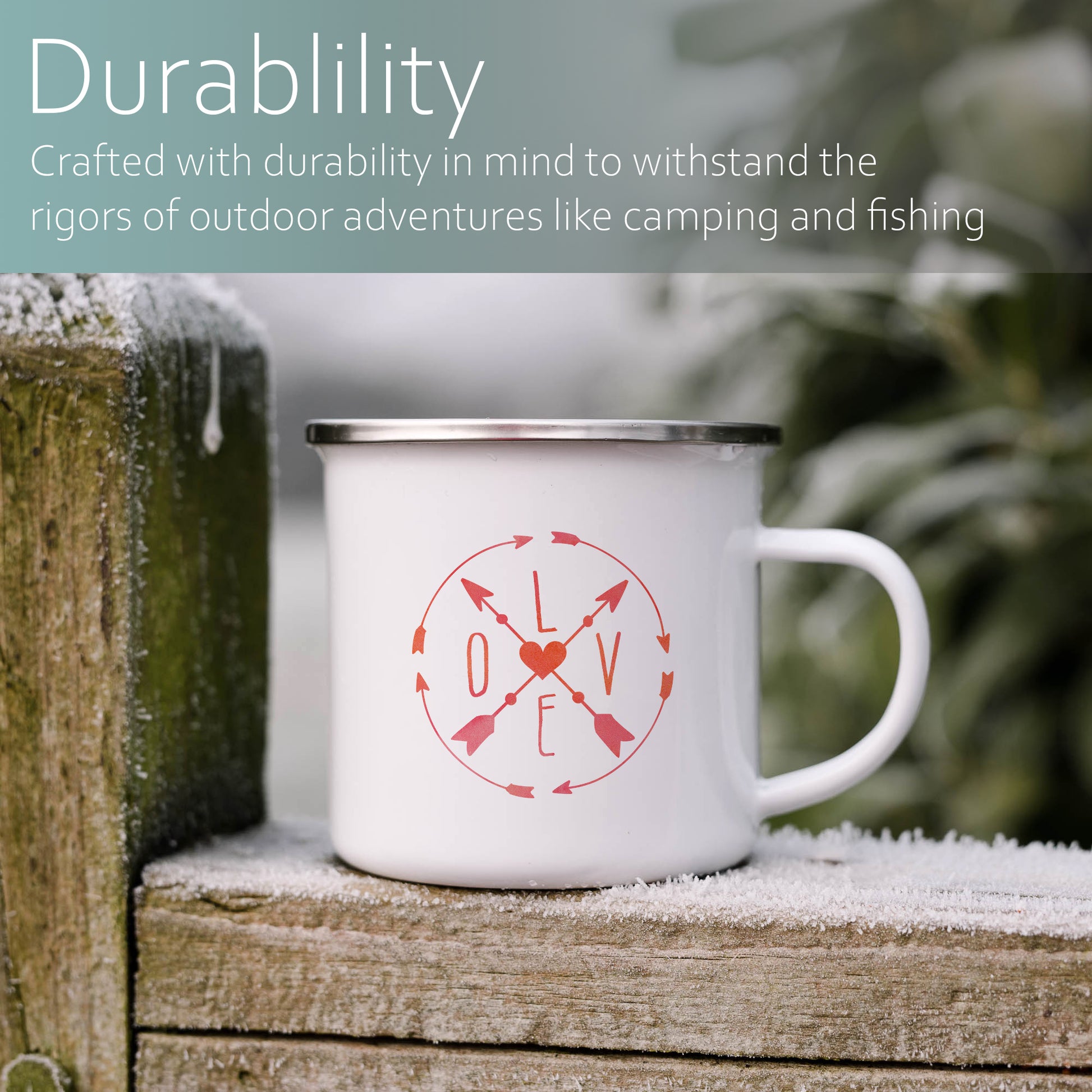 Love Compass | Enamel mug-Enamel mug-Adnil Creations