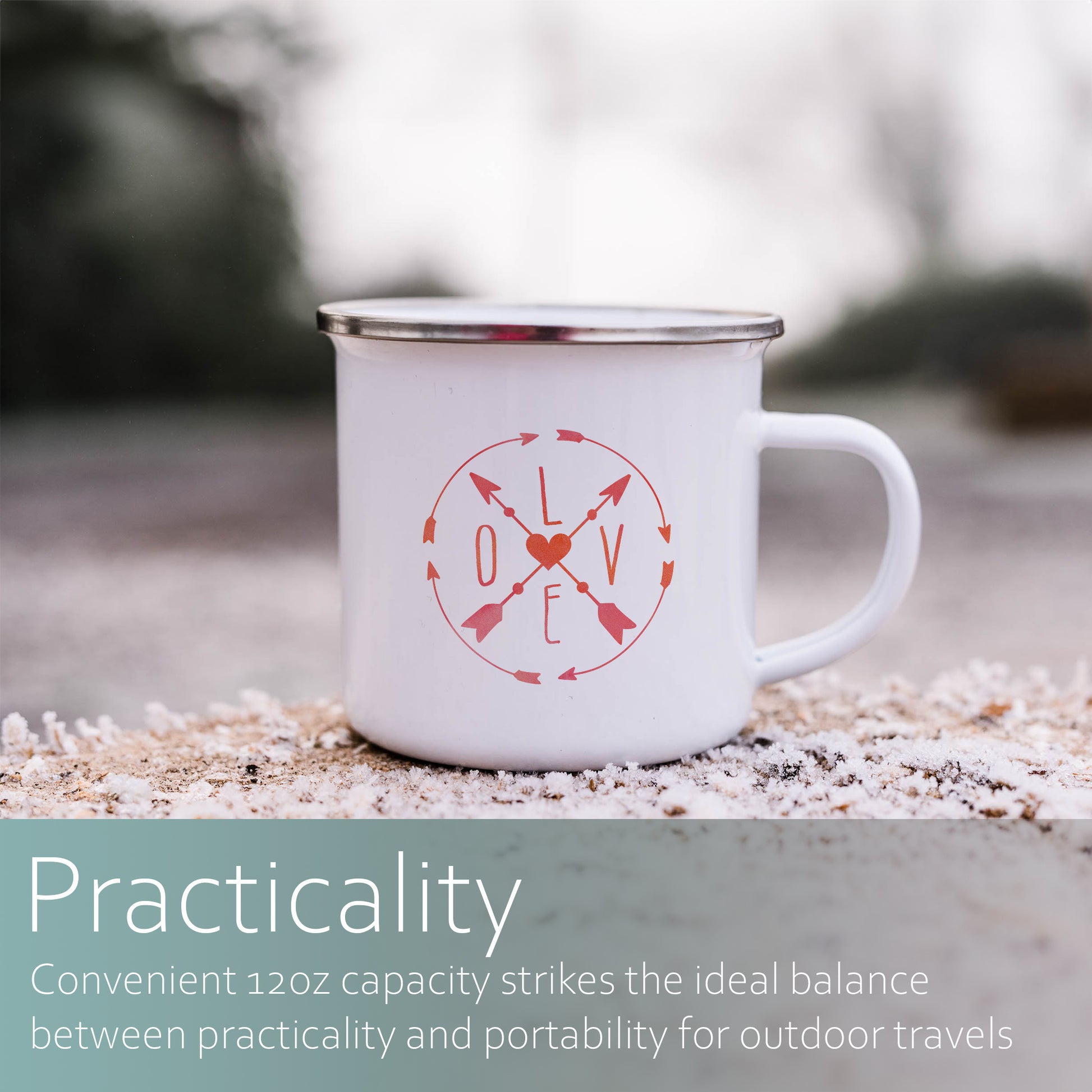 Love Compass | Enamel mug-Enamel mug-Adnil Creations