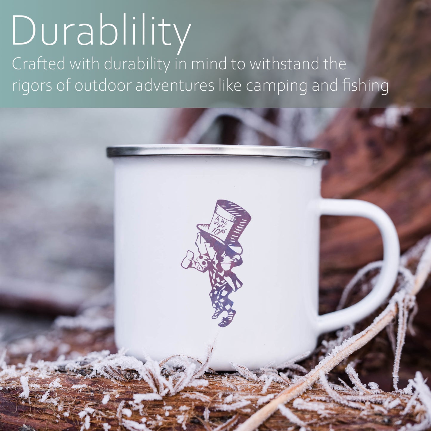 Mad Hatter | Enamel mug-Enamel mug-Adnil Creations