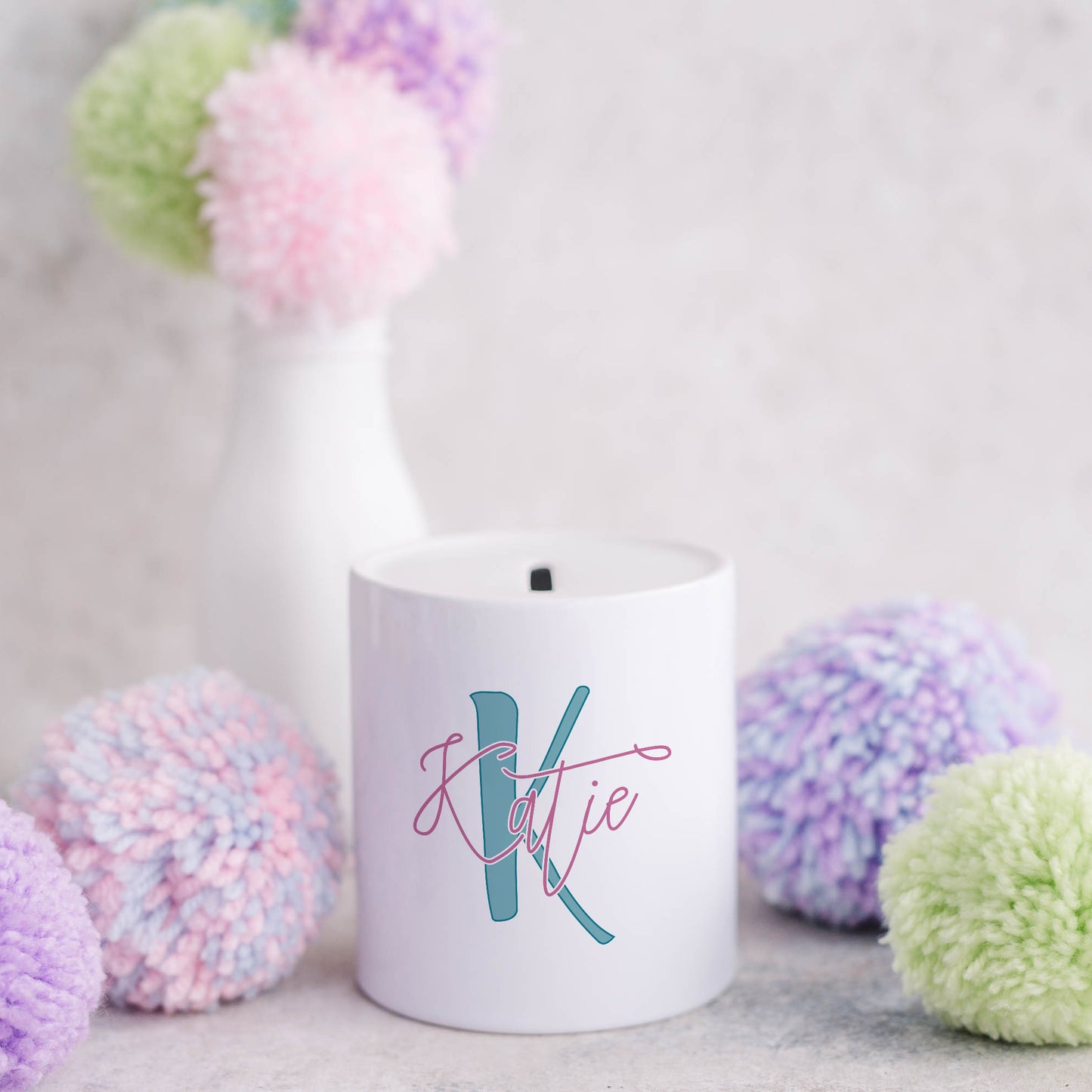 Dual colour personalised monogram | Ceramic money box