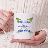 Adventure awaits those who dare | Ceramic mug