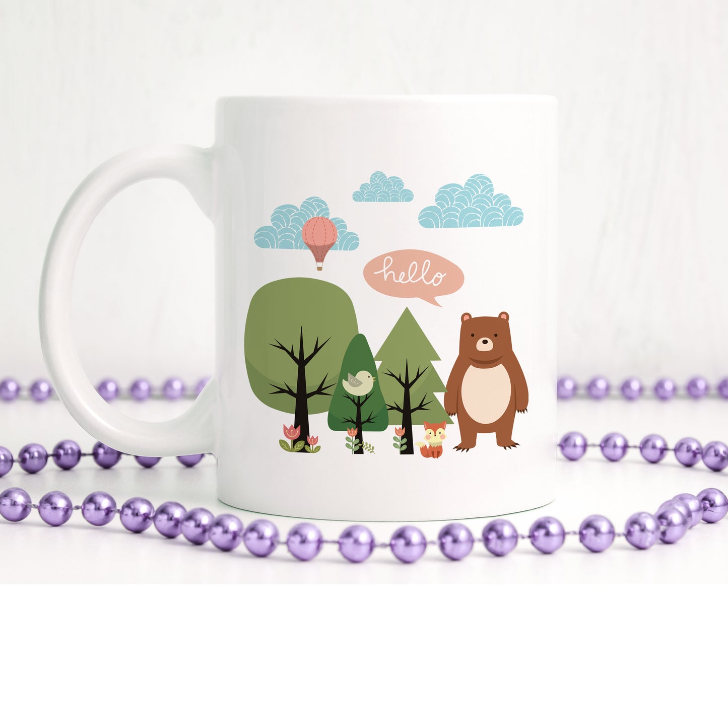 Cute scandi forest | Ceramic mug