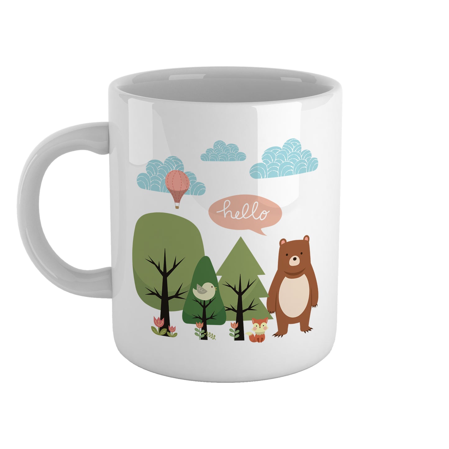 Cute scandi forest | Ceramic mug
