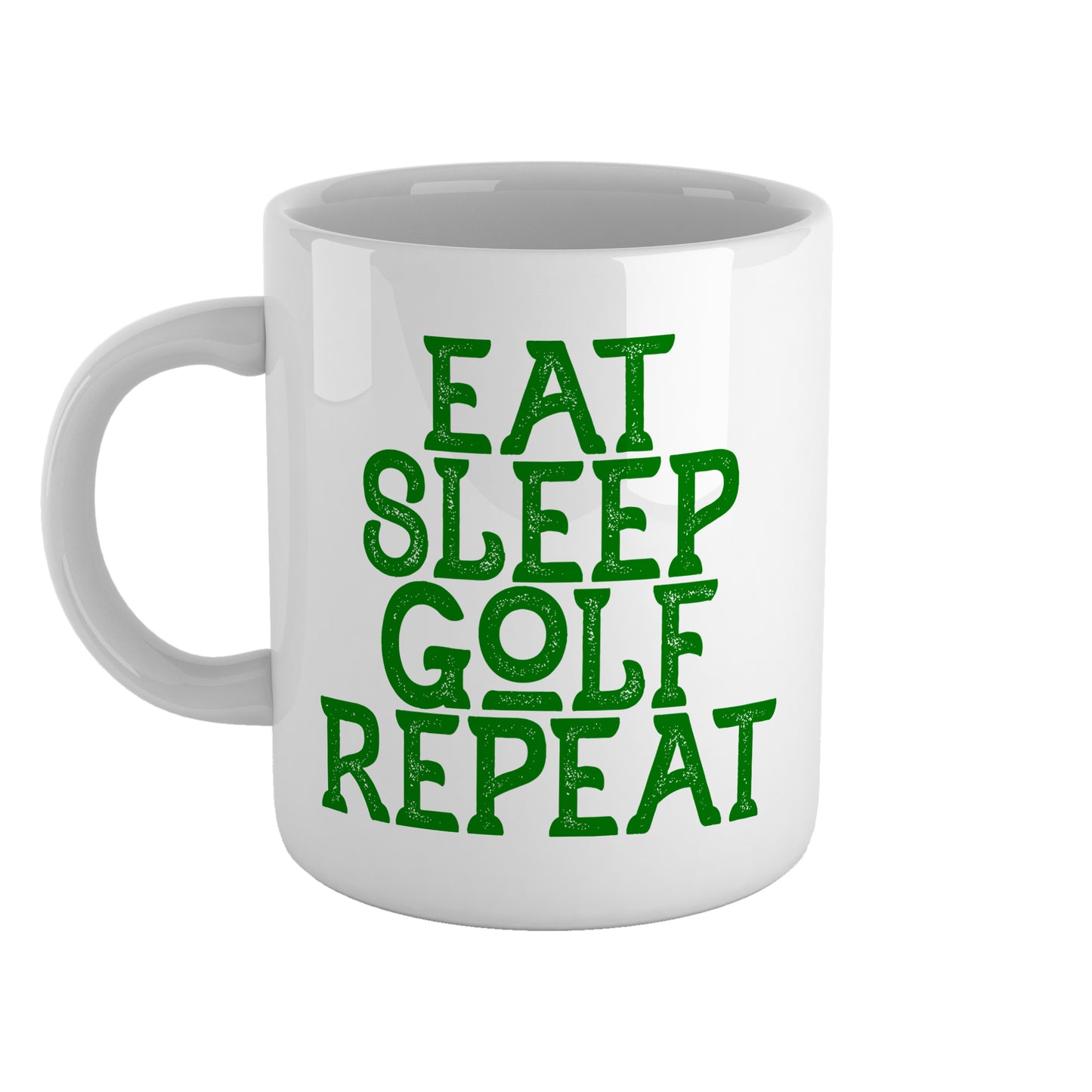 Eat sleep golf repeat | Ceramic mug