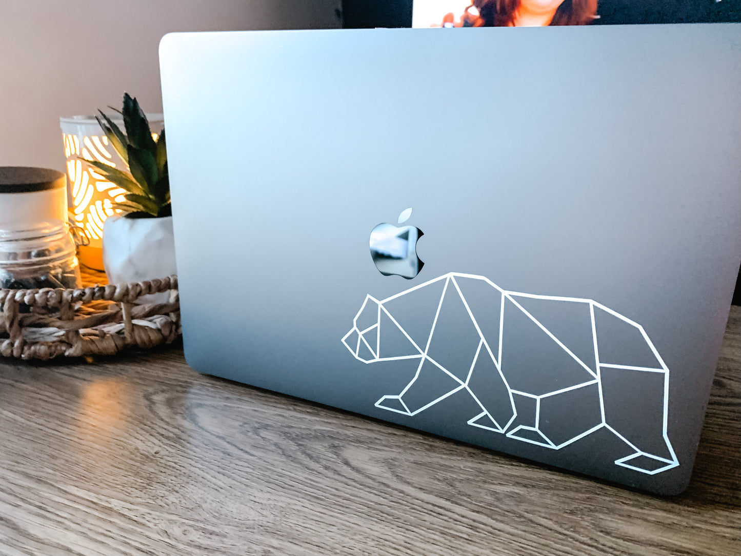 Geometric bear | Laptop decal