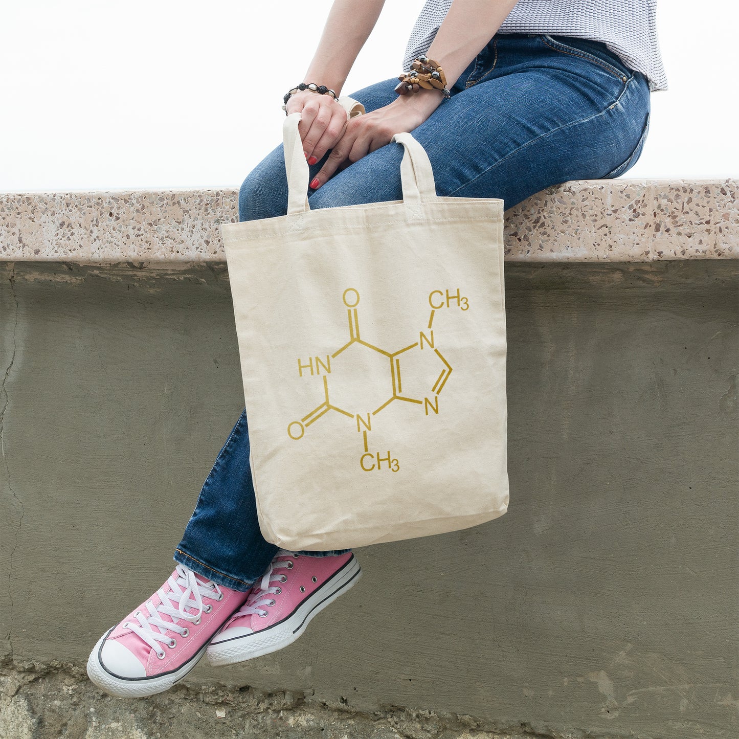 Chocolate molecule | 100% Organic Cotton tote bag