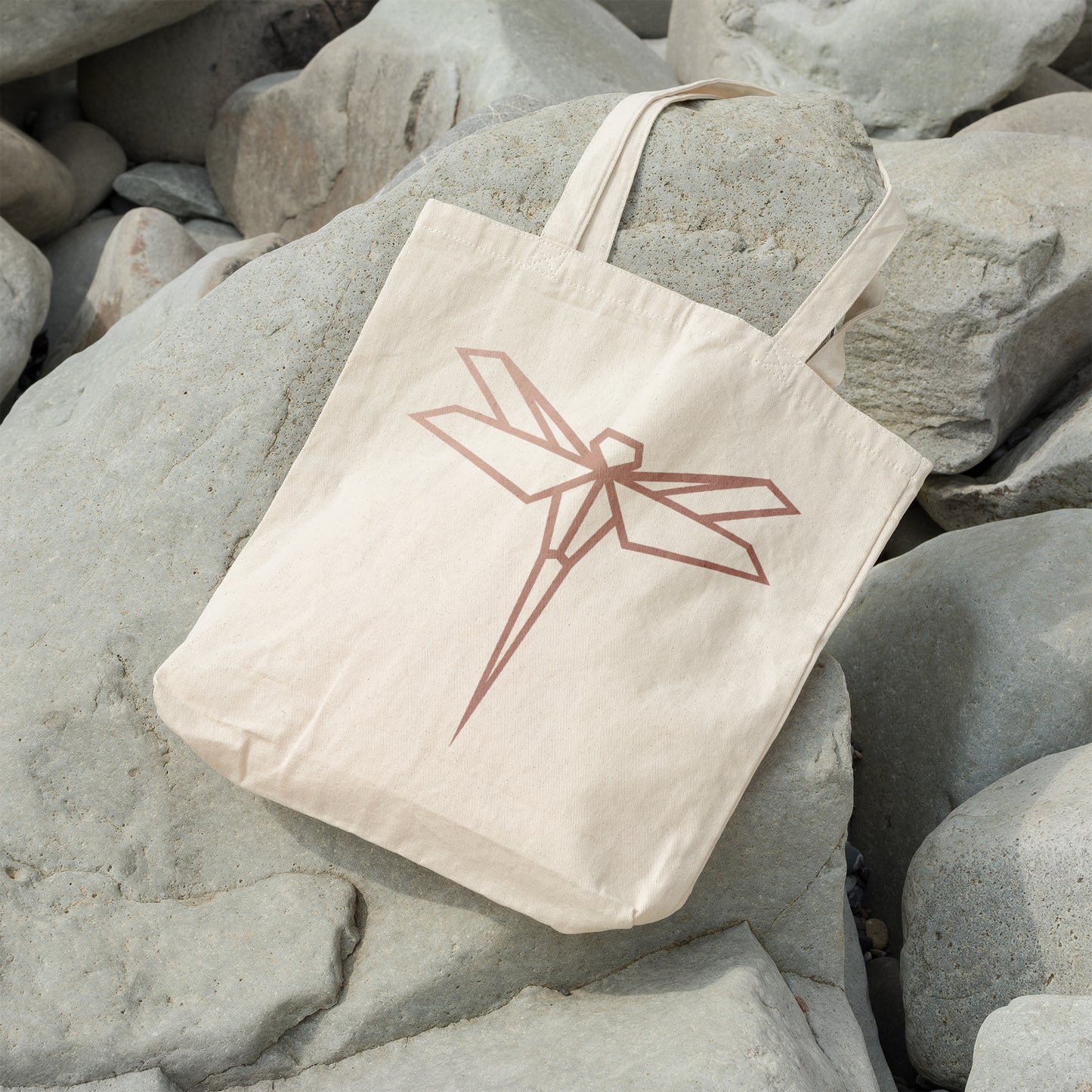 Geometric dragonfly | 100% Organic Cotton tote bag
