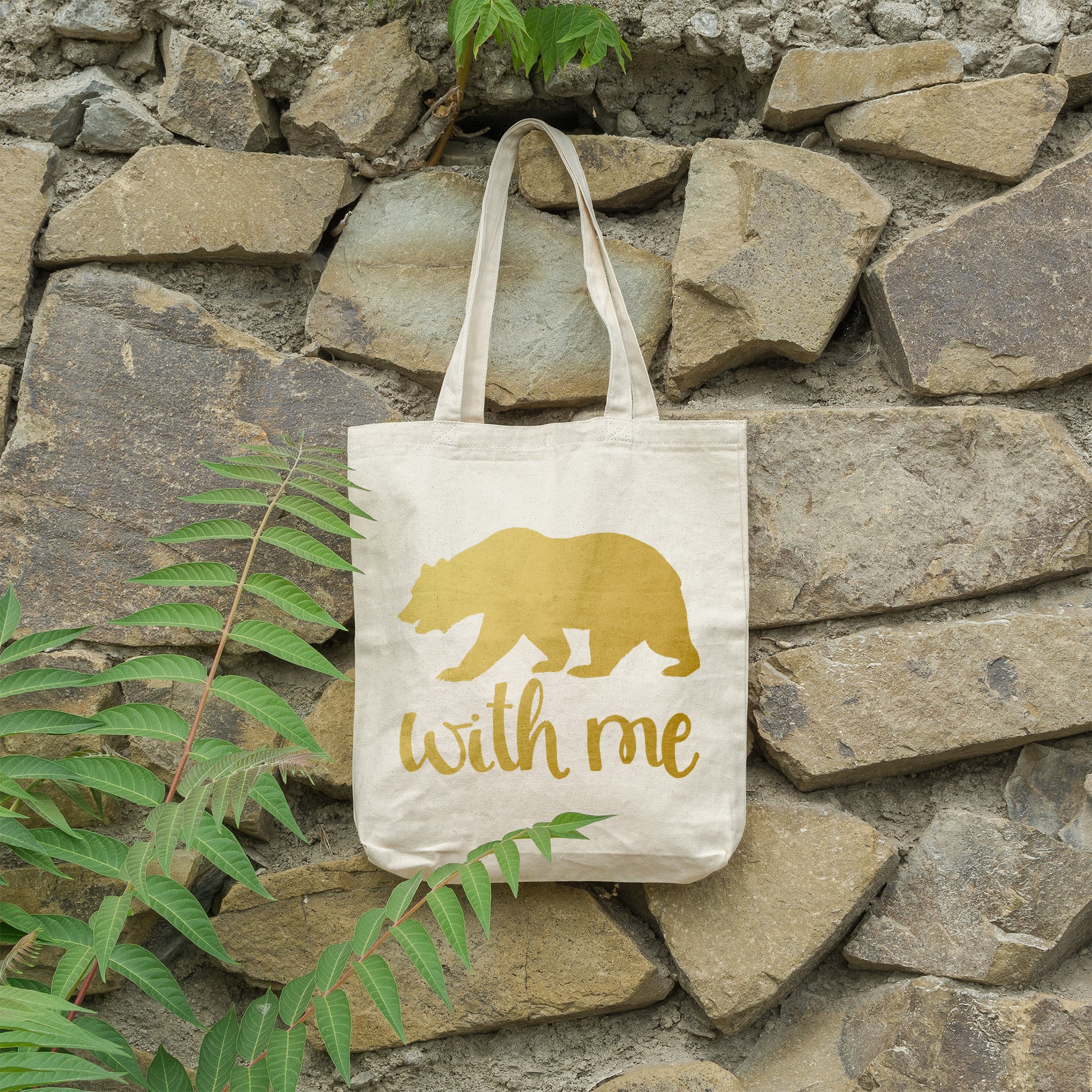 Bear with me | 100% Organic Cotton tote bag-Tote bags-Adnil Creations