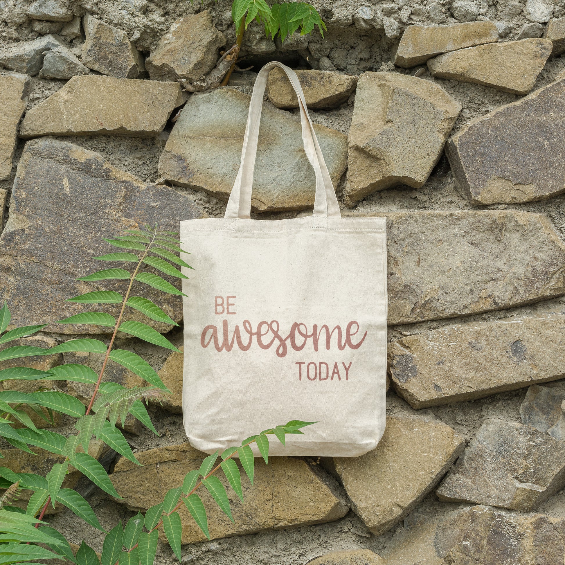 Be awesome today | 100% Organic Cotton tote bag-Tote bags-Adnil Creations