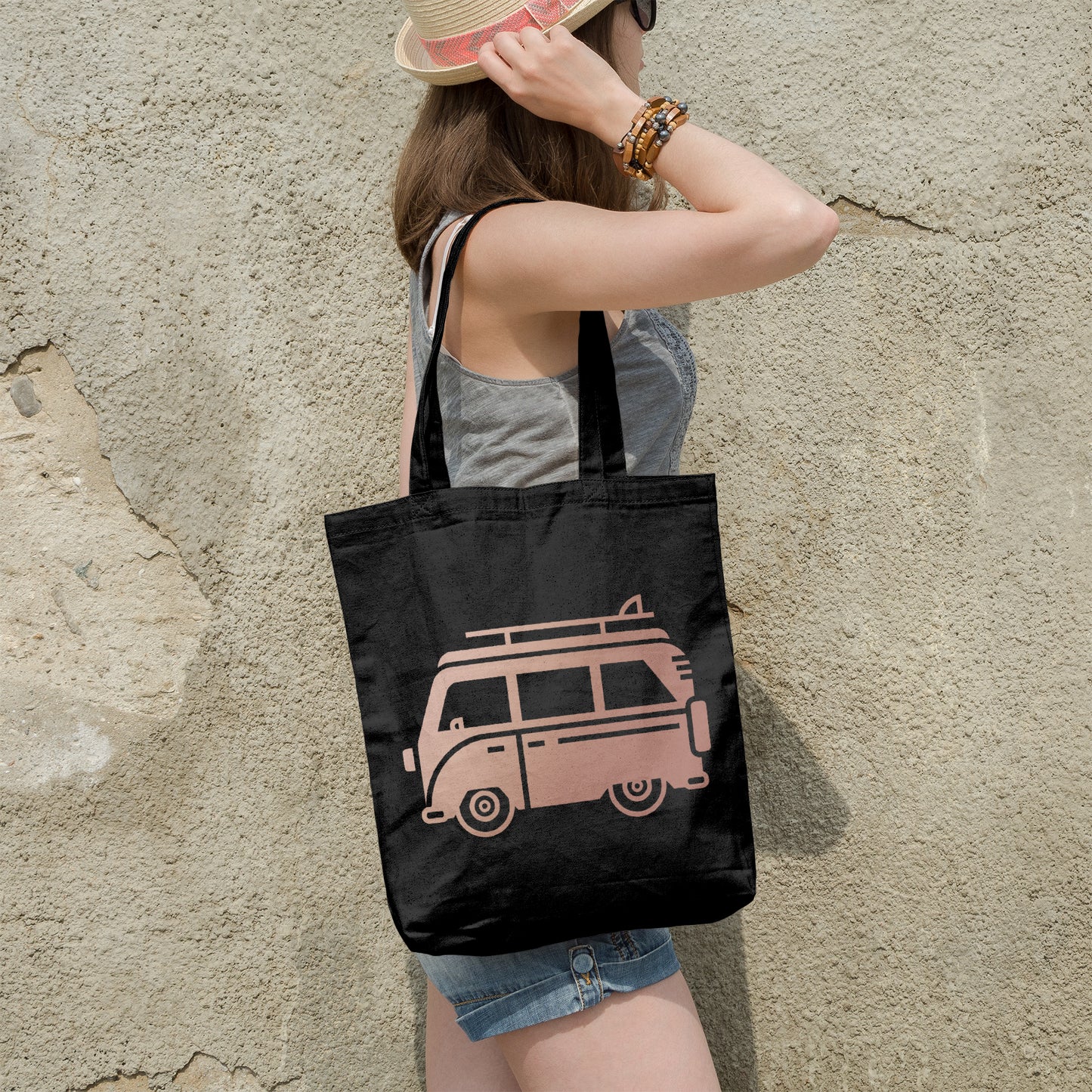 Camper van | 100% Organic Cotton tote bag