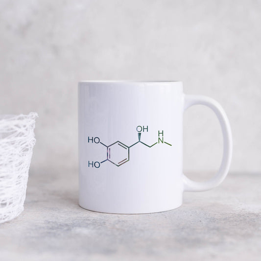 Adrenaline molecule | Ceramic mug-Ceramic mug-Adnil Creations