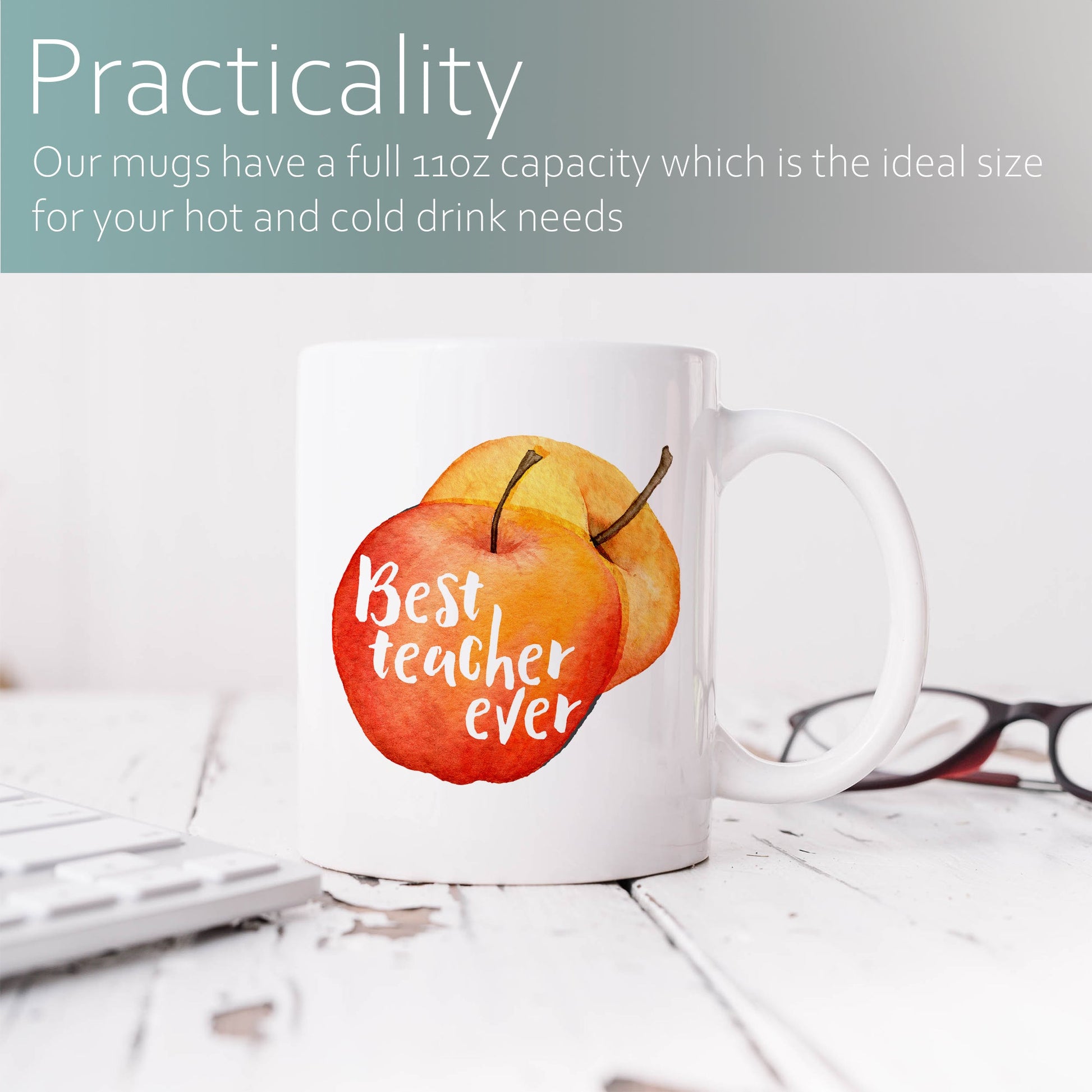 Best teacher ever | Ceramic mug-Ceramic mug-Adnil Creations