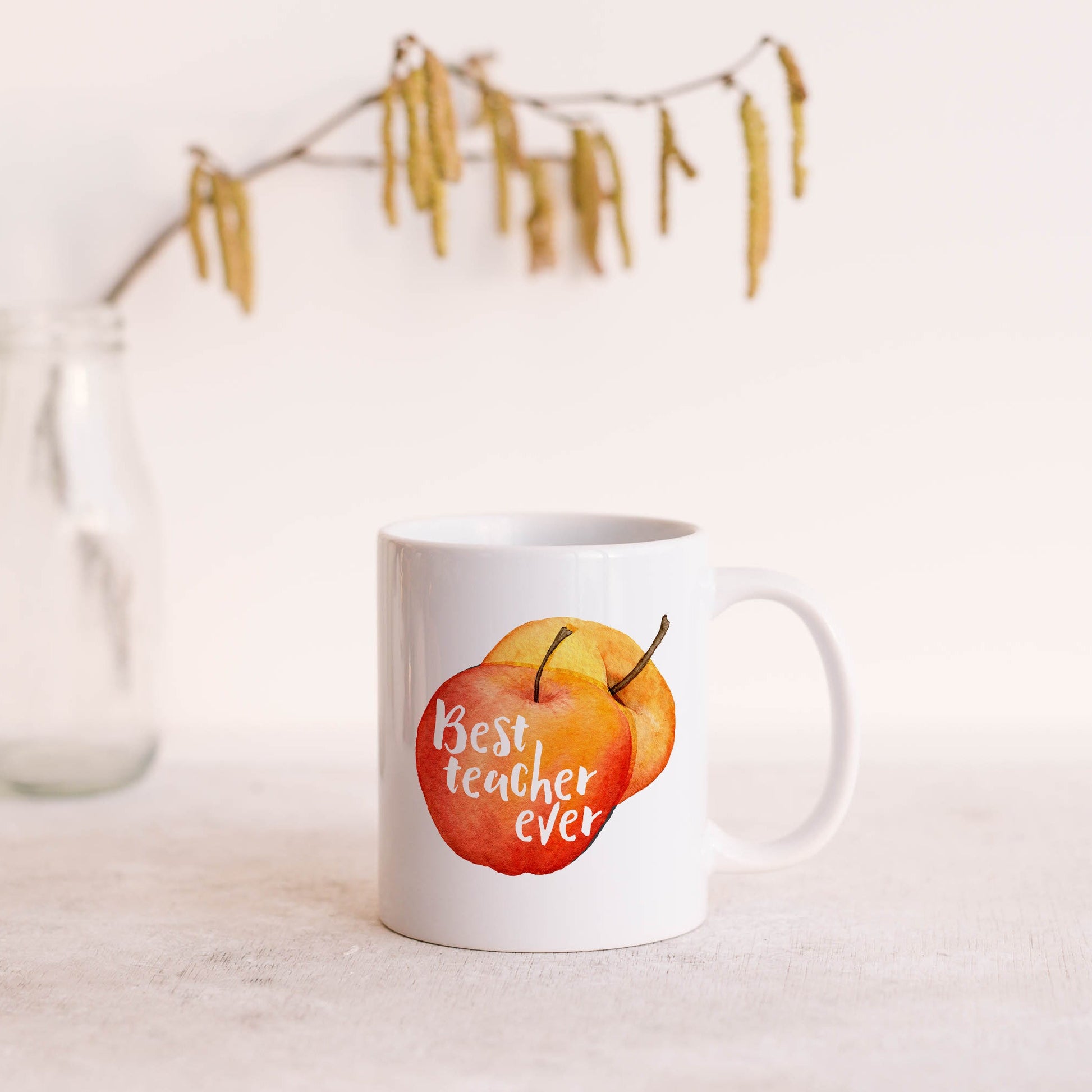 Best teacher ever | Ceramic mug-Ceramic mug-Adnil Creations