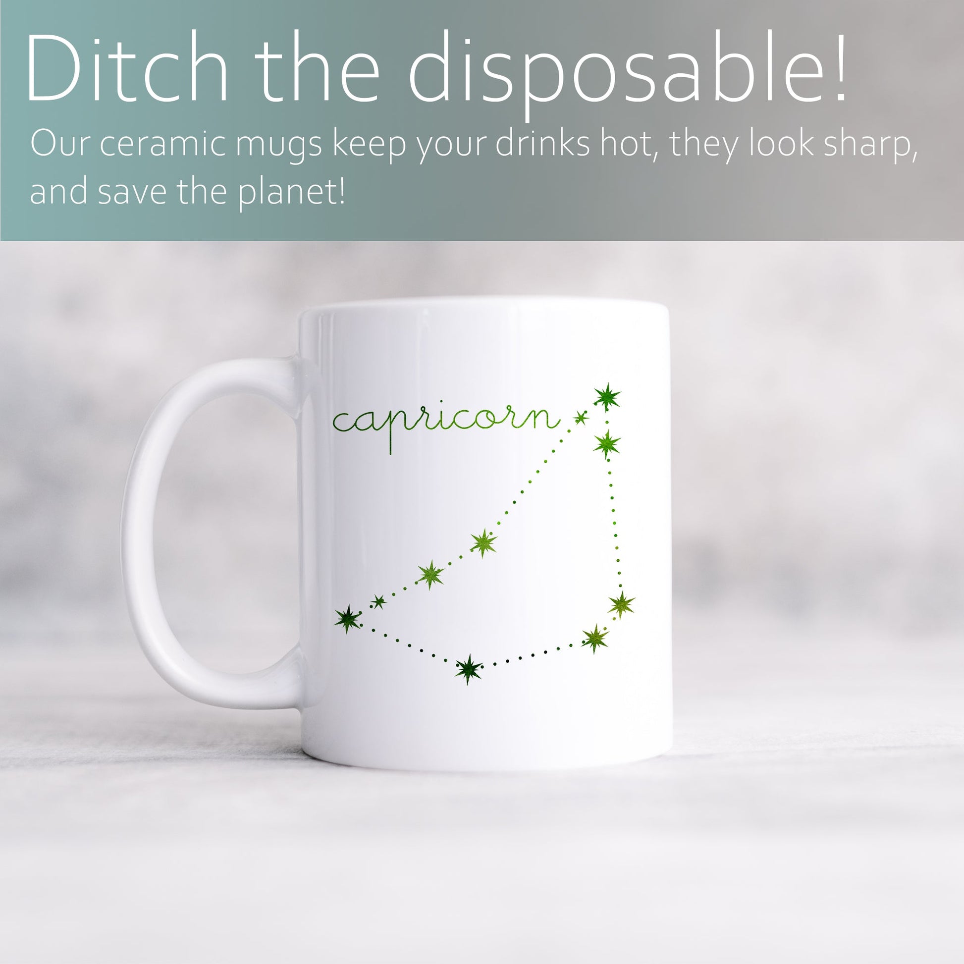 Capricorn constellation | Ceramic mug-Ceramic mug-Adnil Creations