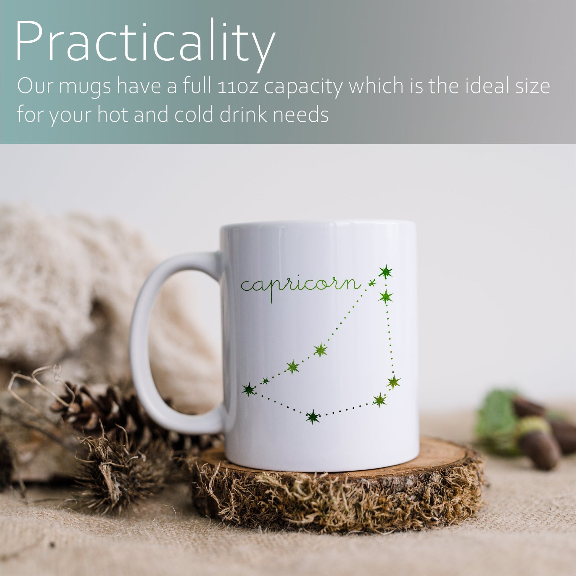 Capricorn constellation | Ceramic mug-Ceramic mug-Adnil Creations