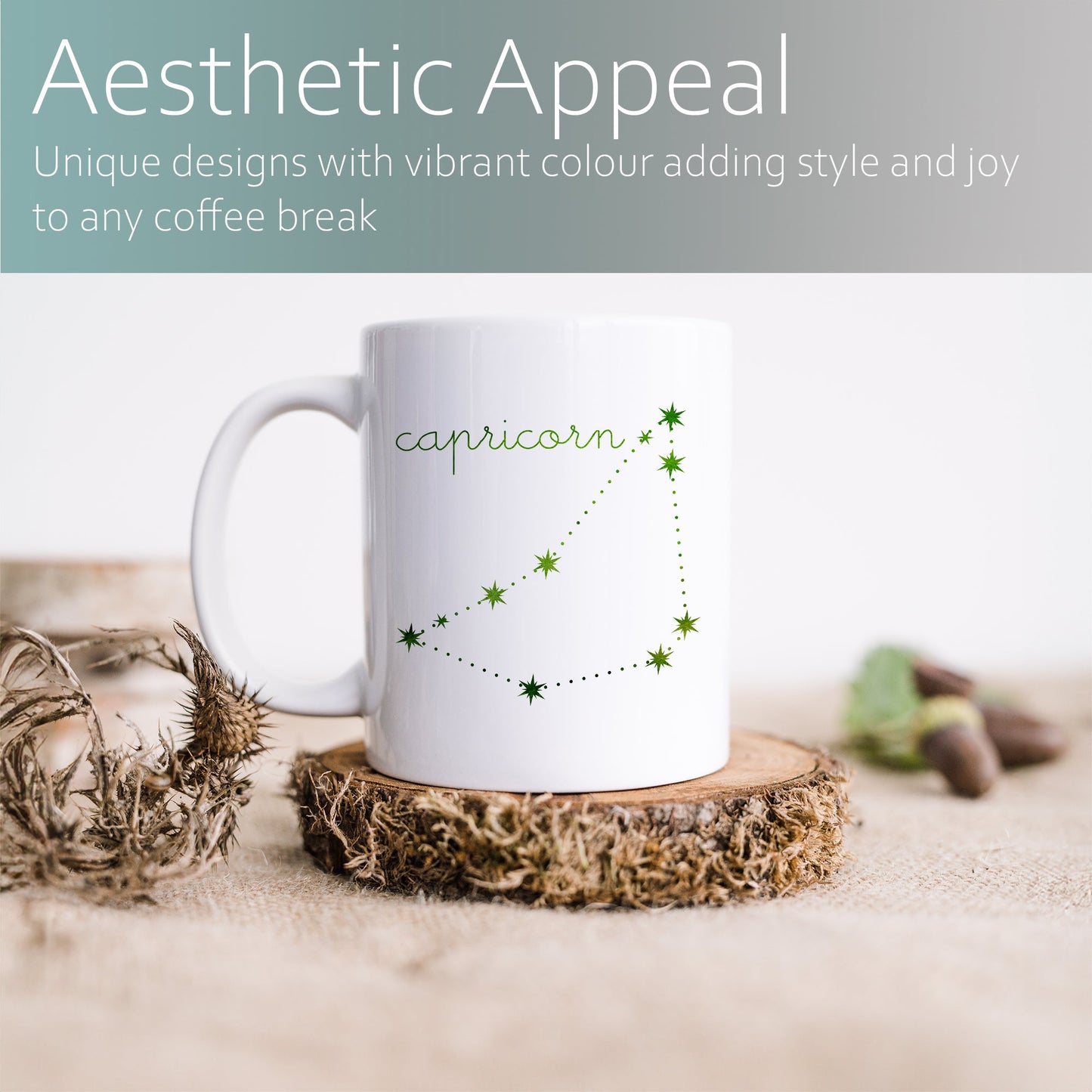 Capricorn constellation | Ceramic mug-Ceramic mug-Adnil Creations