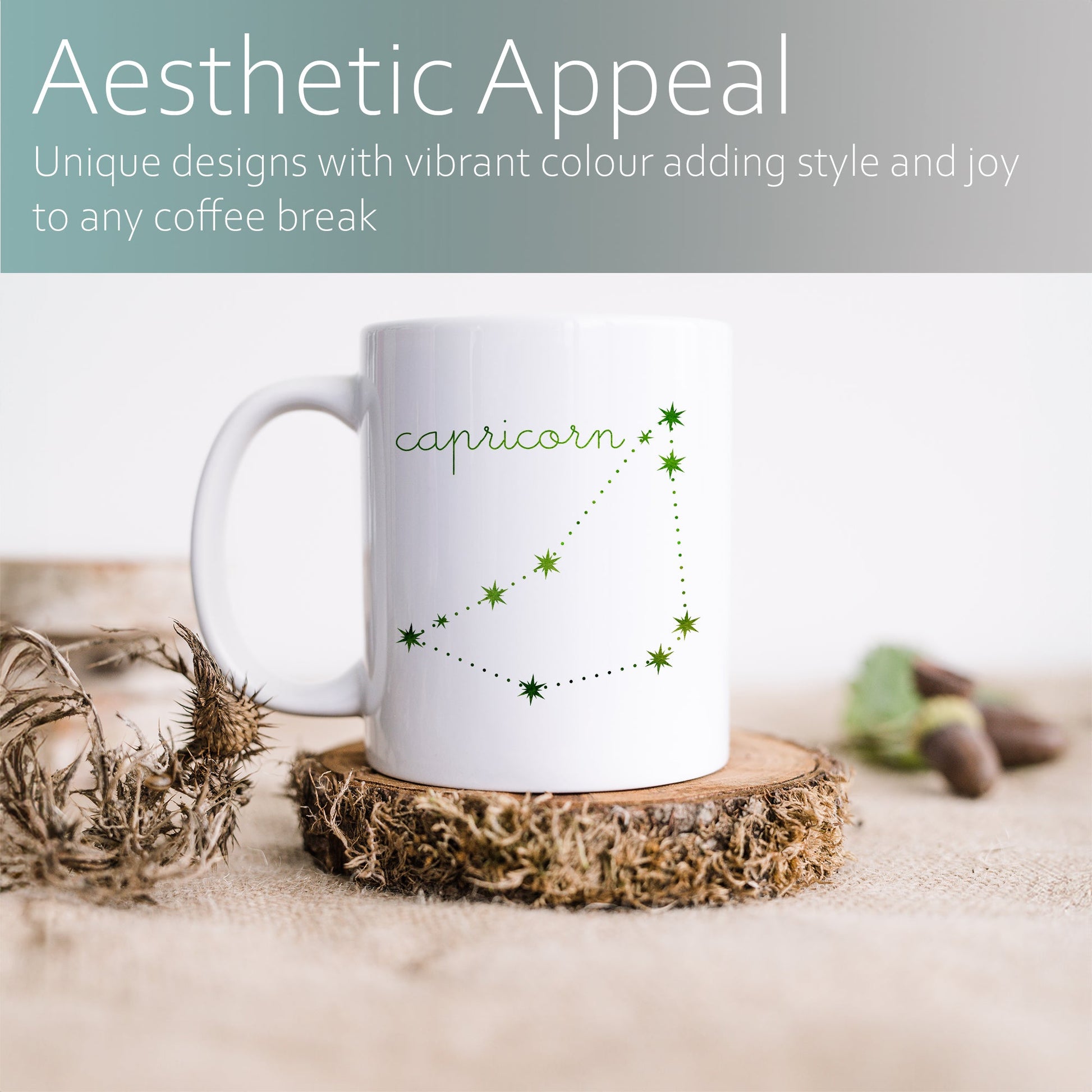 Capricorn constellation | Ceramic mug-Ceramic mug-Adnil Creations