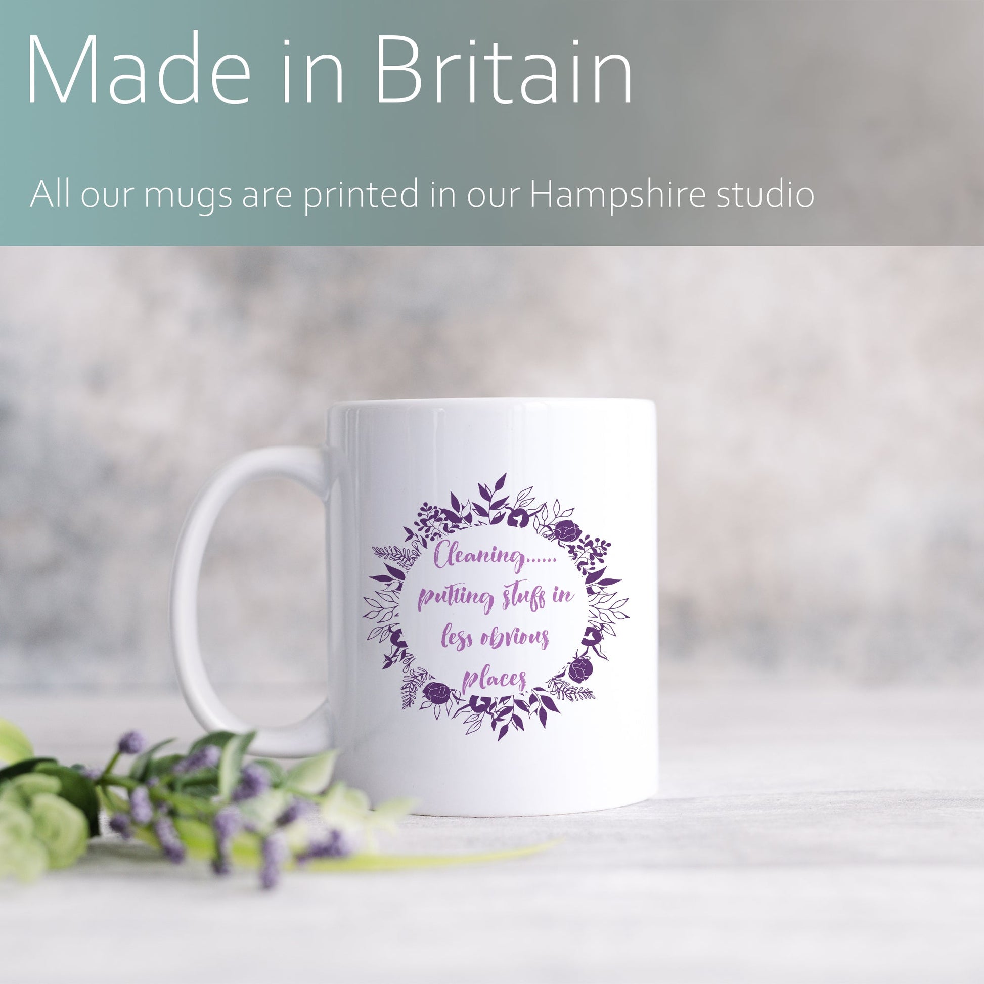 Cleaning: Putting stuff in less obvious places | Ceramic mug-Ceramic mug-Adnil Creations