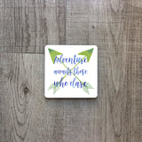 Adventure awaits those who dare | Ceramic mug