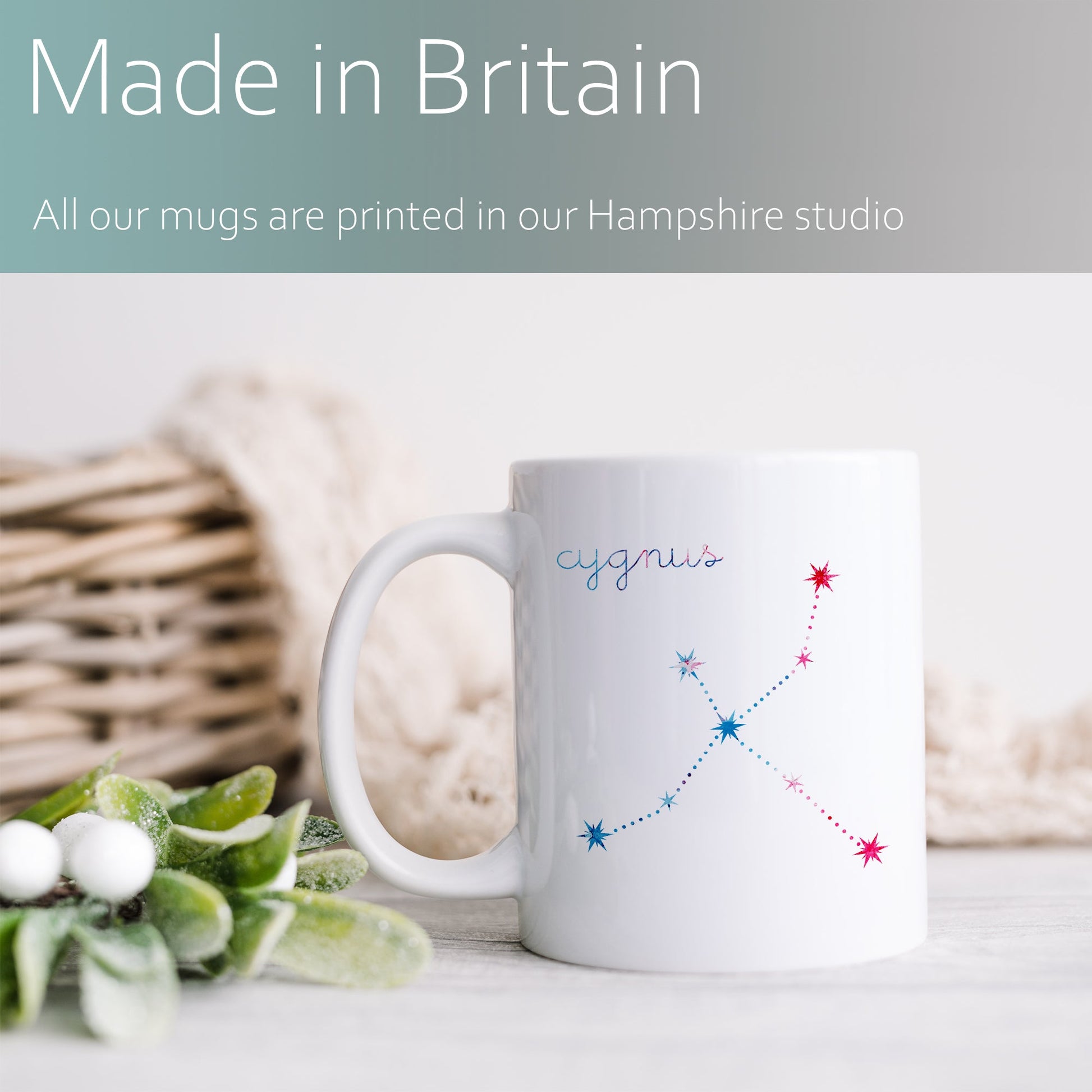 Cygnus constellation | Ceramic mug-Ceramic mug-Adnil Creations