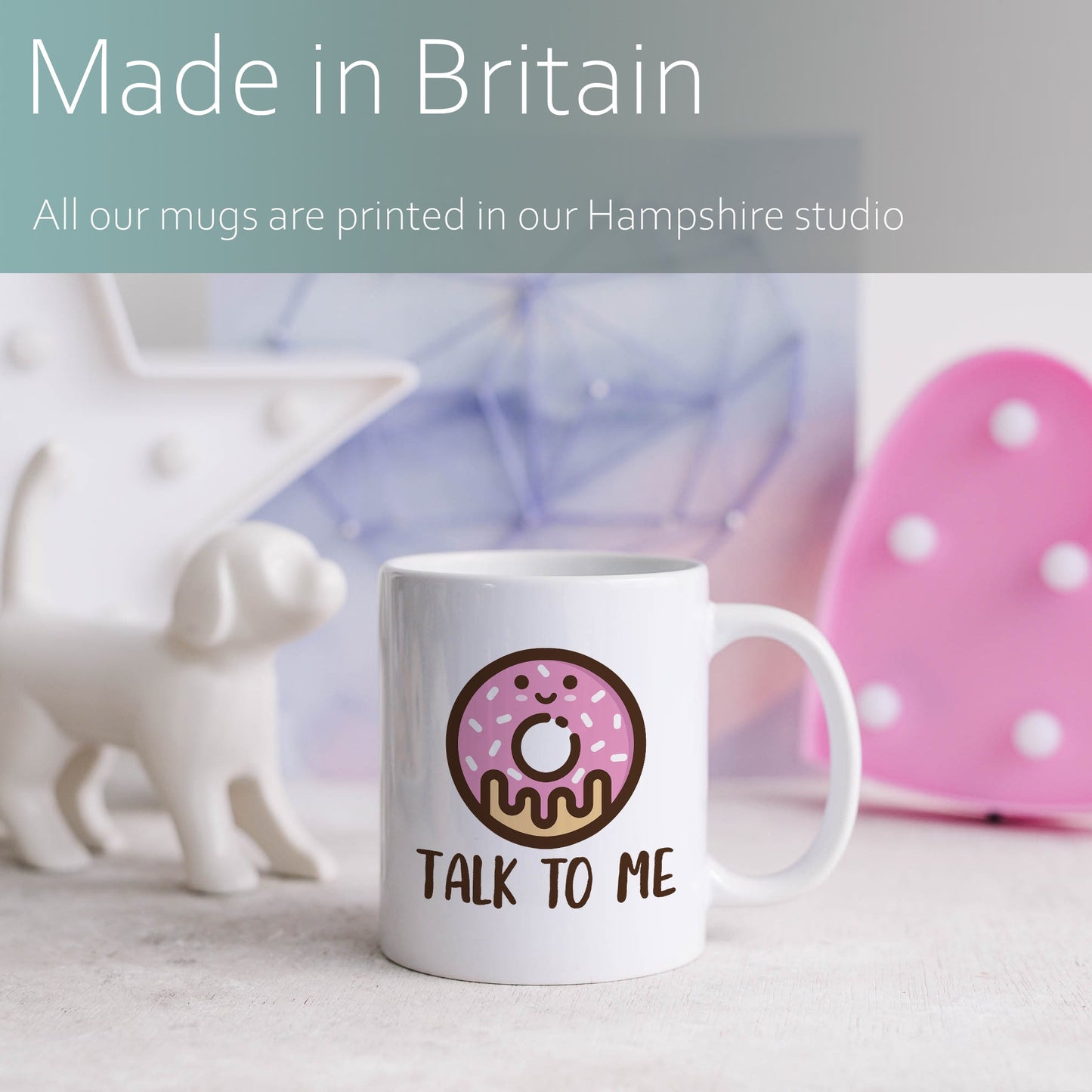 Donut talk to me | Ceramic mug-Ceramic mug-Adnil Creations