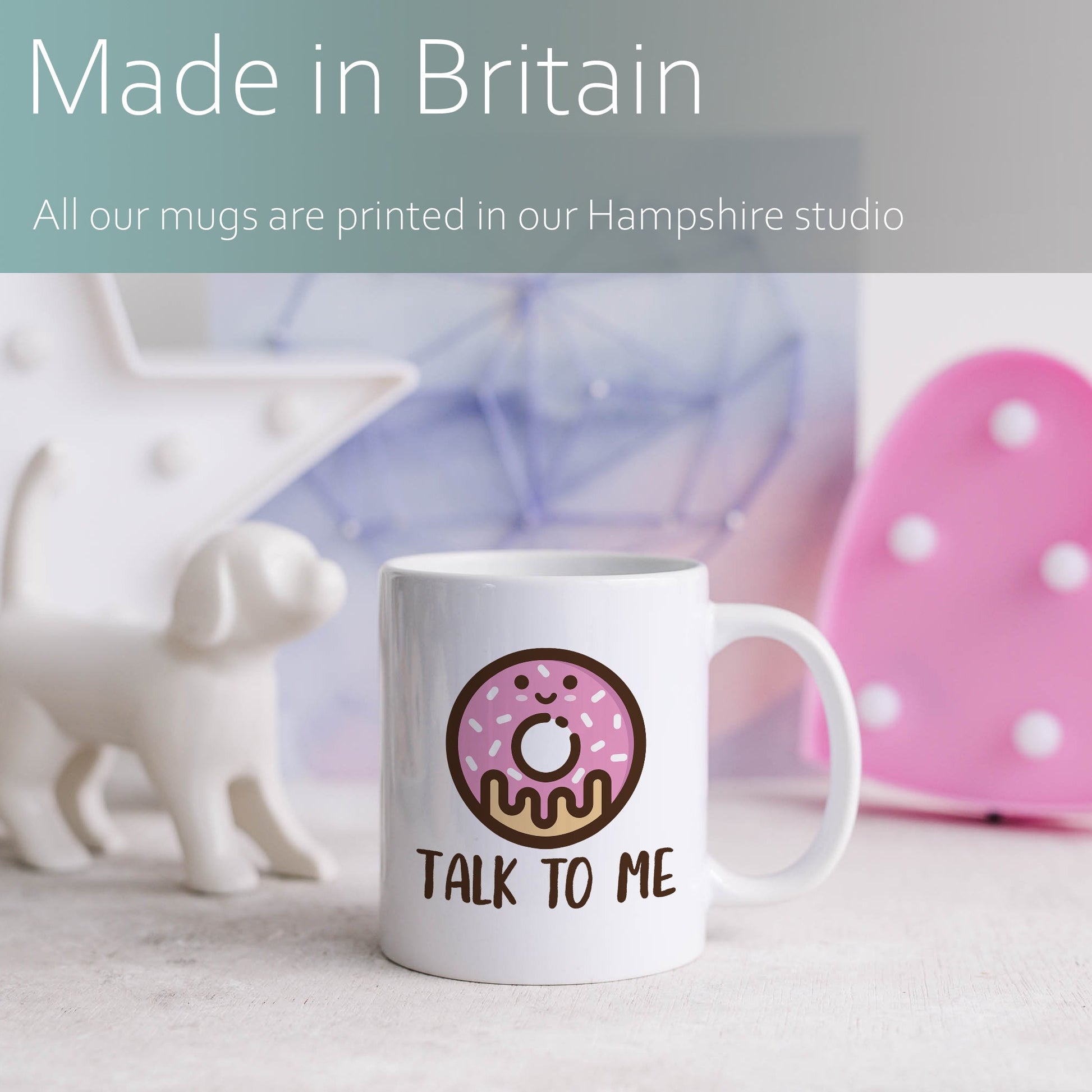 Donut talk to me | Ceramic mug-Ceramic mug-Adnil Creations