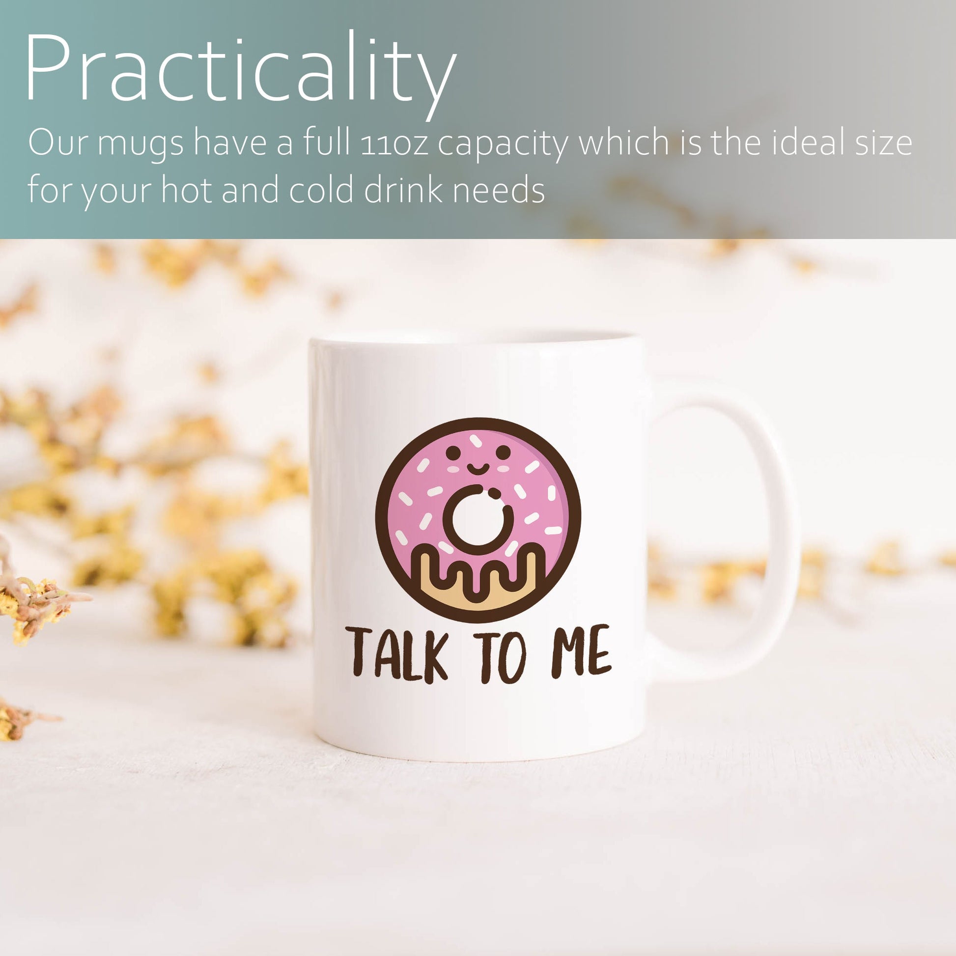 Donut talk to me | Ceramic mug-Ceramic mug-Adnil Creations