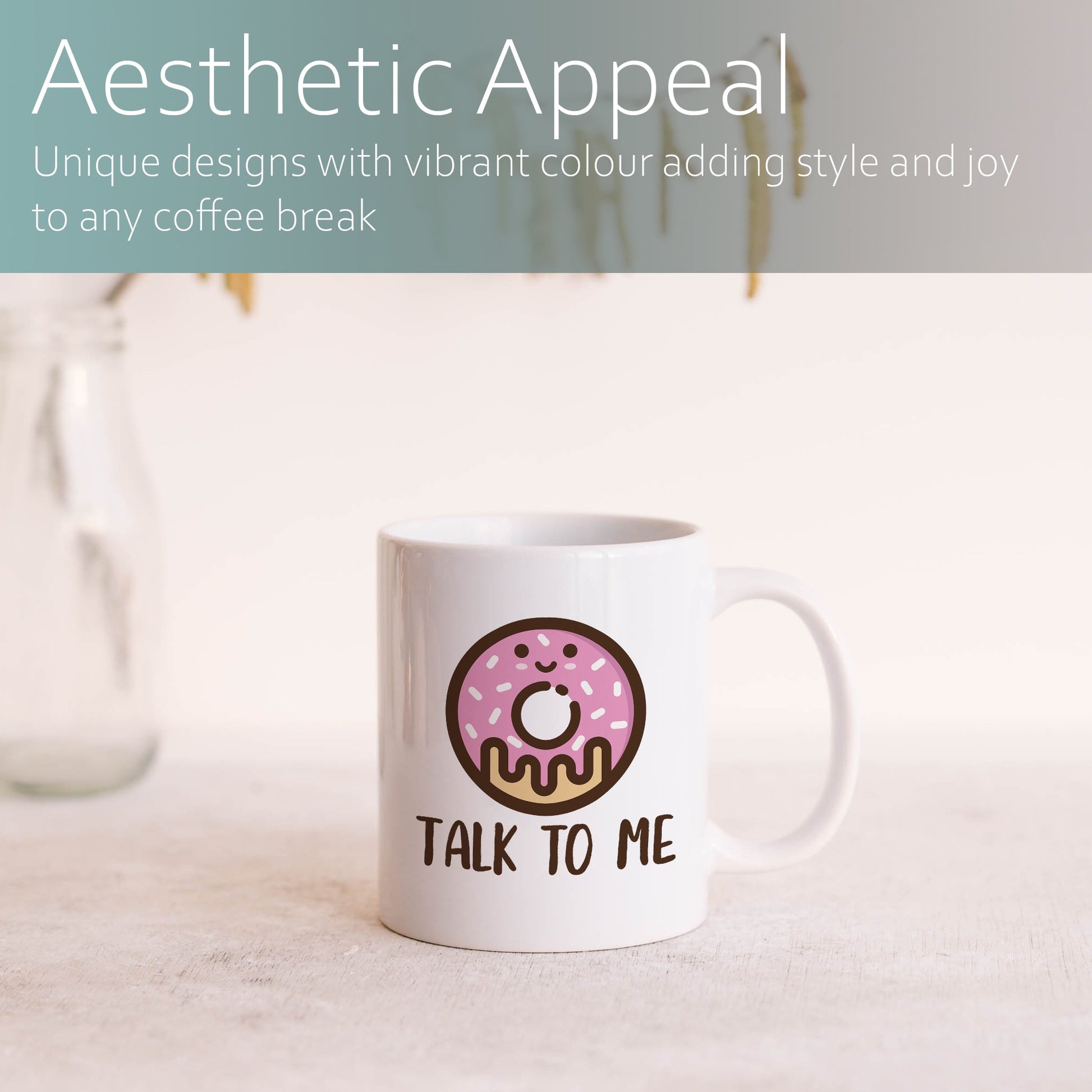 Donut talk to me | Ceramic mug-Ceramic mug-Adnil Creations