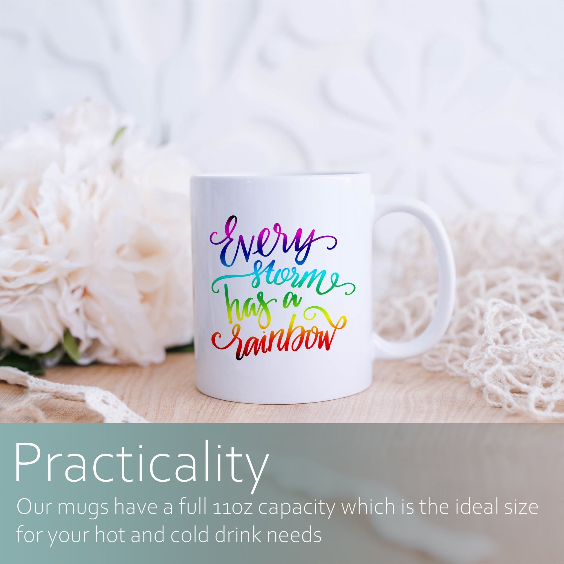 Every storm has a rainbow | Ceramic mug-Ceramic mug-Adnil Creations