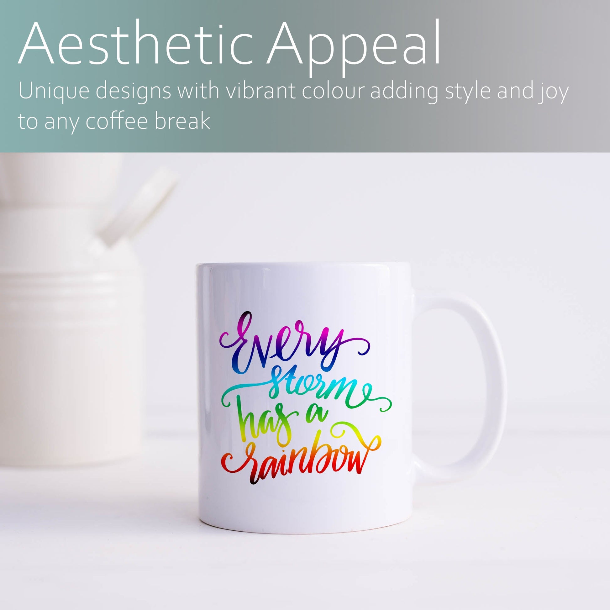Every storm has a rainbow | Ceramic mug-Ceramic mug-Adnil Creations