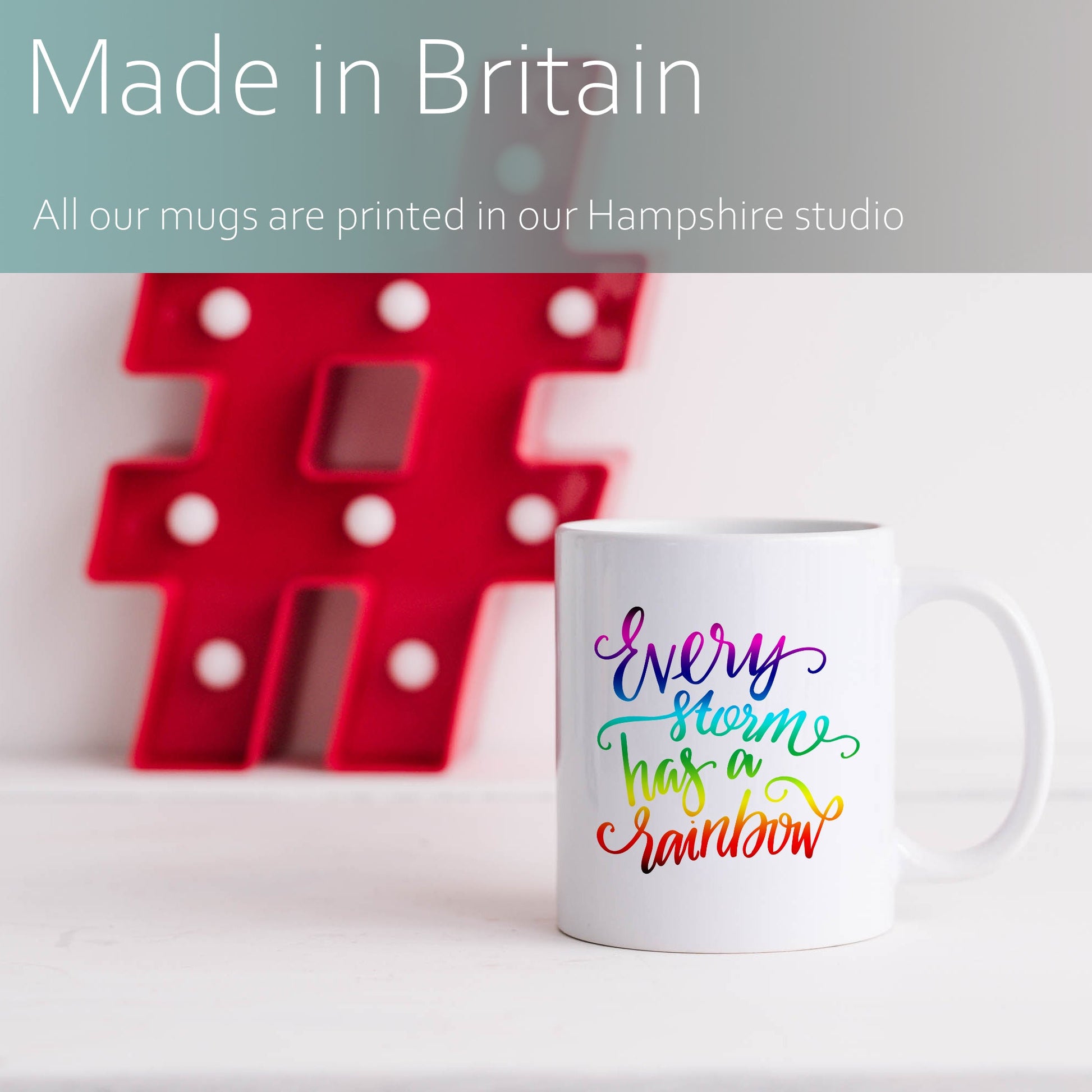 Every storm has a rainbow | Ceramic mug-Ceramic mug-Adnil Creations