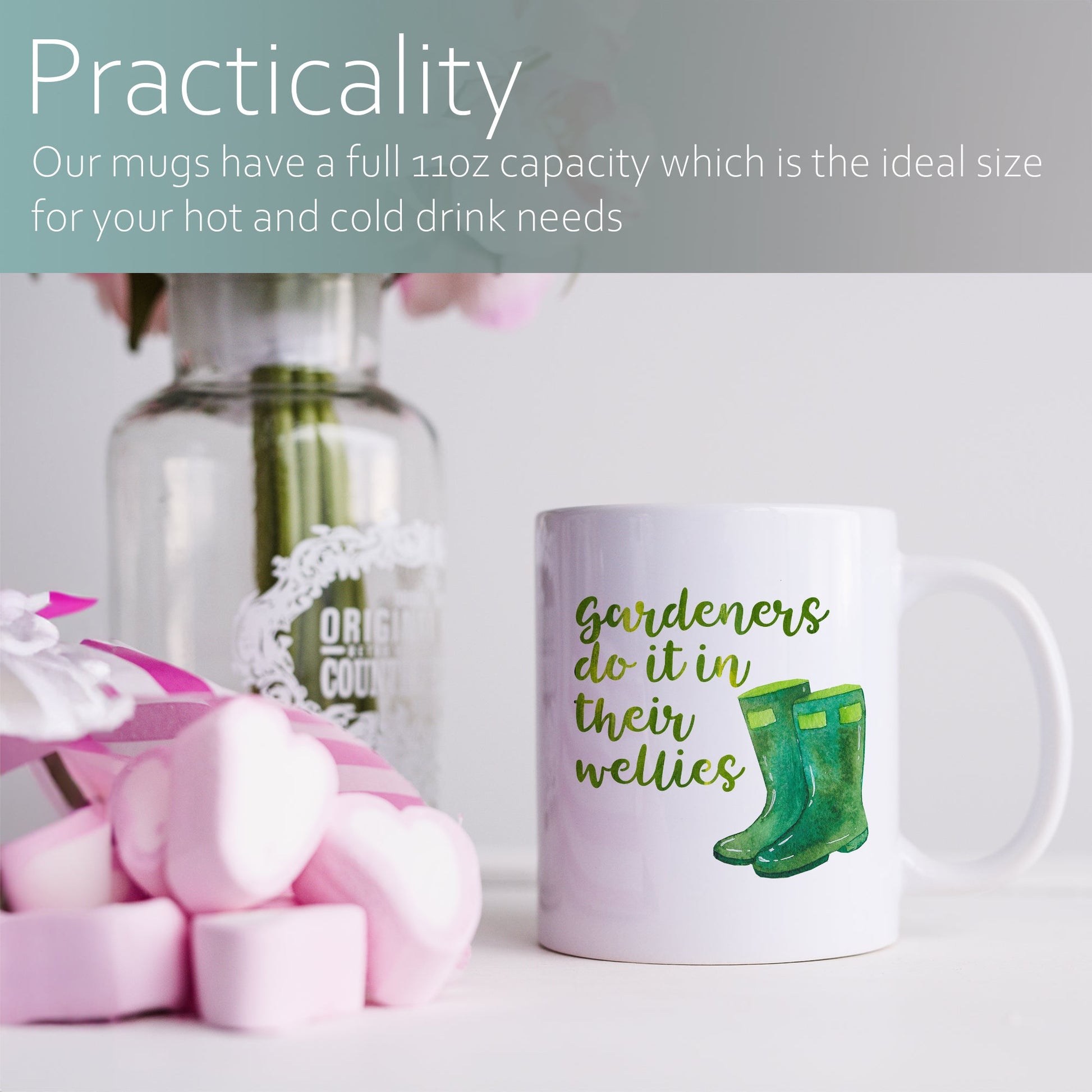 Gardeners do it in their wellies | Ceramic mug-Ceramic mug-Adnil Creations