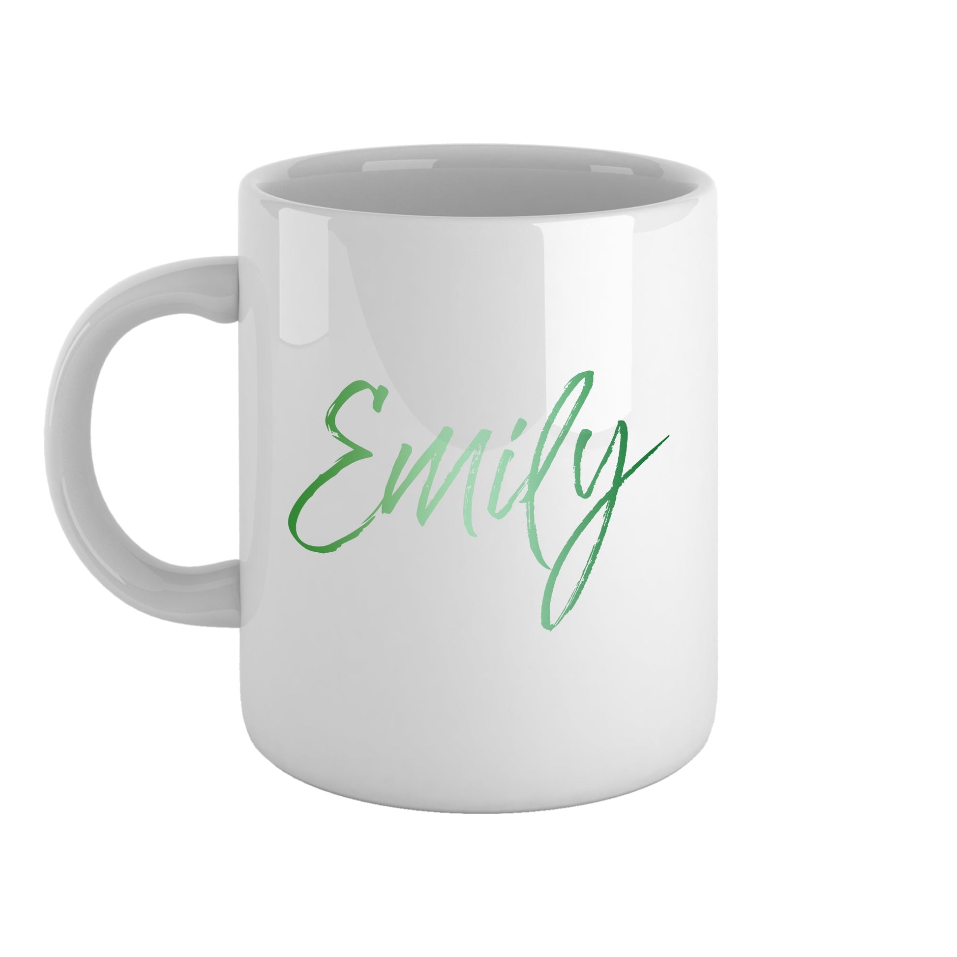 Green ombre personalised name | Ceramic mug-Ceramic mug-Adnil Creations