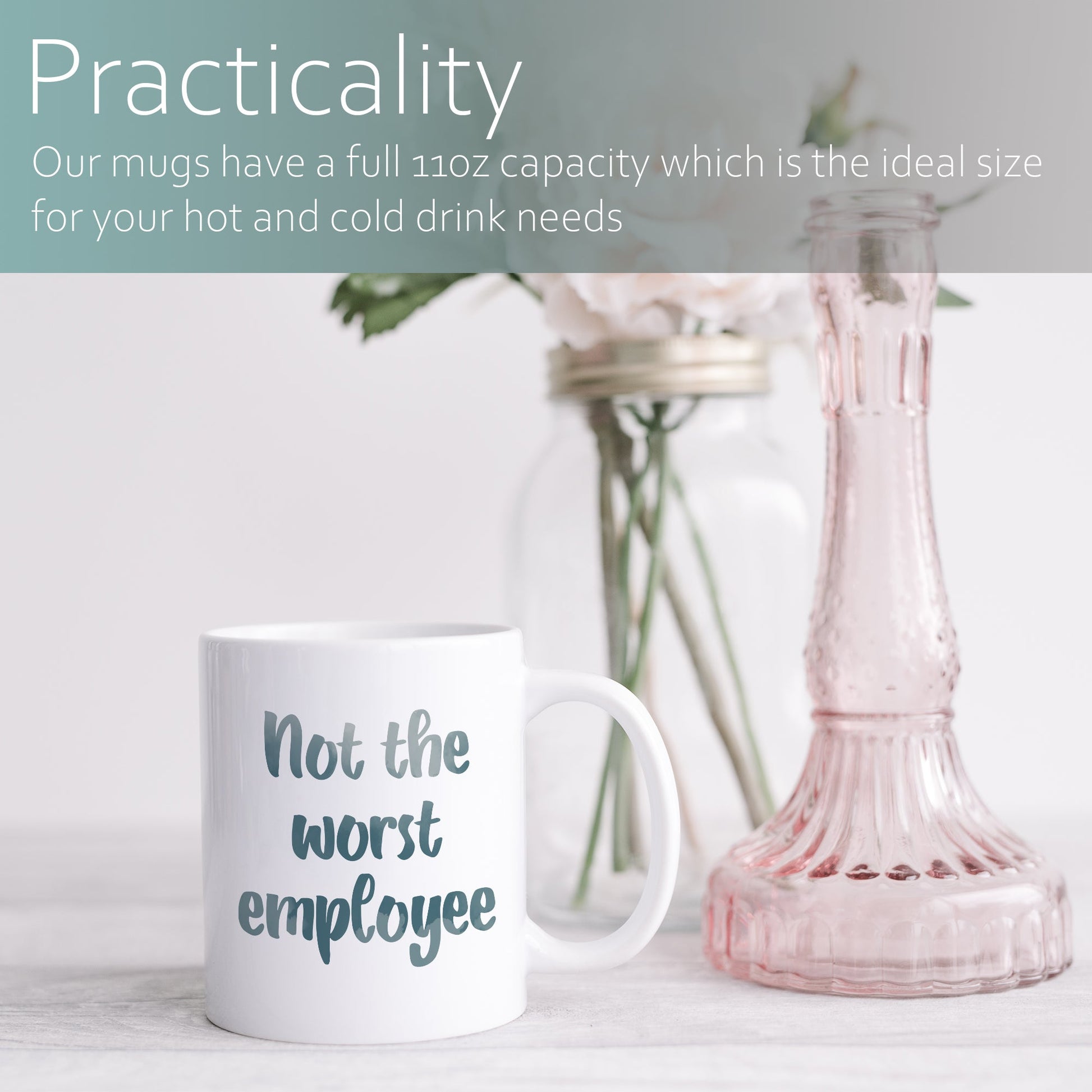 Not the worst employee | Ceramic mug-Ceramic mug-Adnil Creations