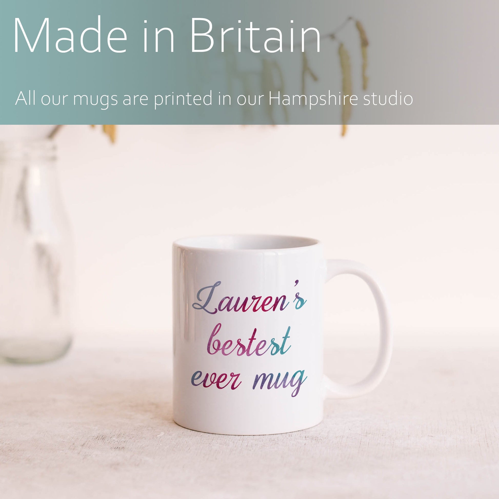 Personalised name bestest ever mug | Ceramic mug-Ceramic mug-Adnil Creations