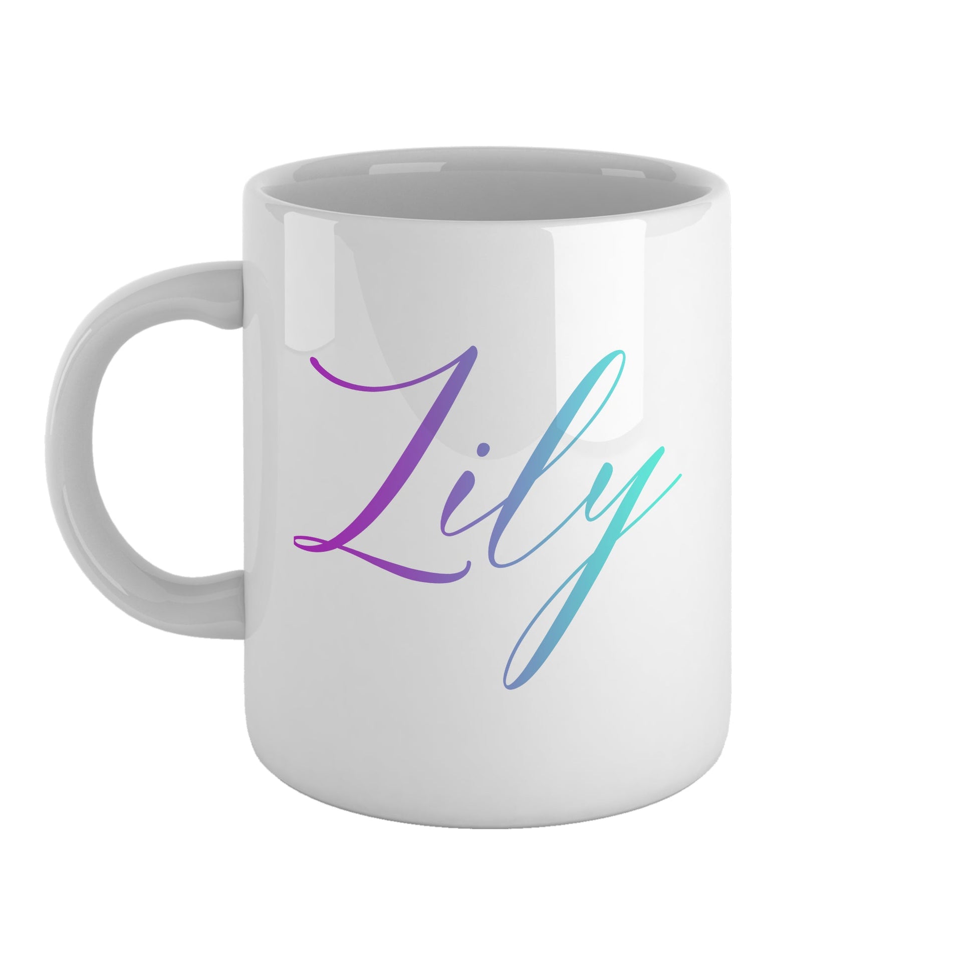 Purple and blue ombre personalised name | Ceramic mug-Ceramic mug-Adnil Creations
